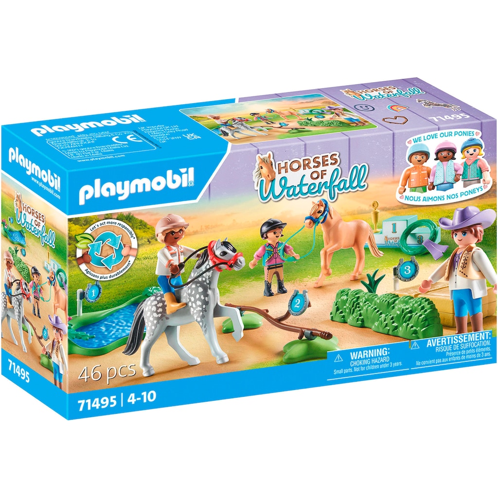 Playmobil® Konstruktions-Spielset »Ponyturnier (71495), Horses of Waterfall«, (46 St.)
