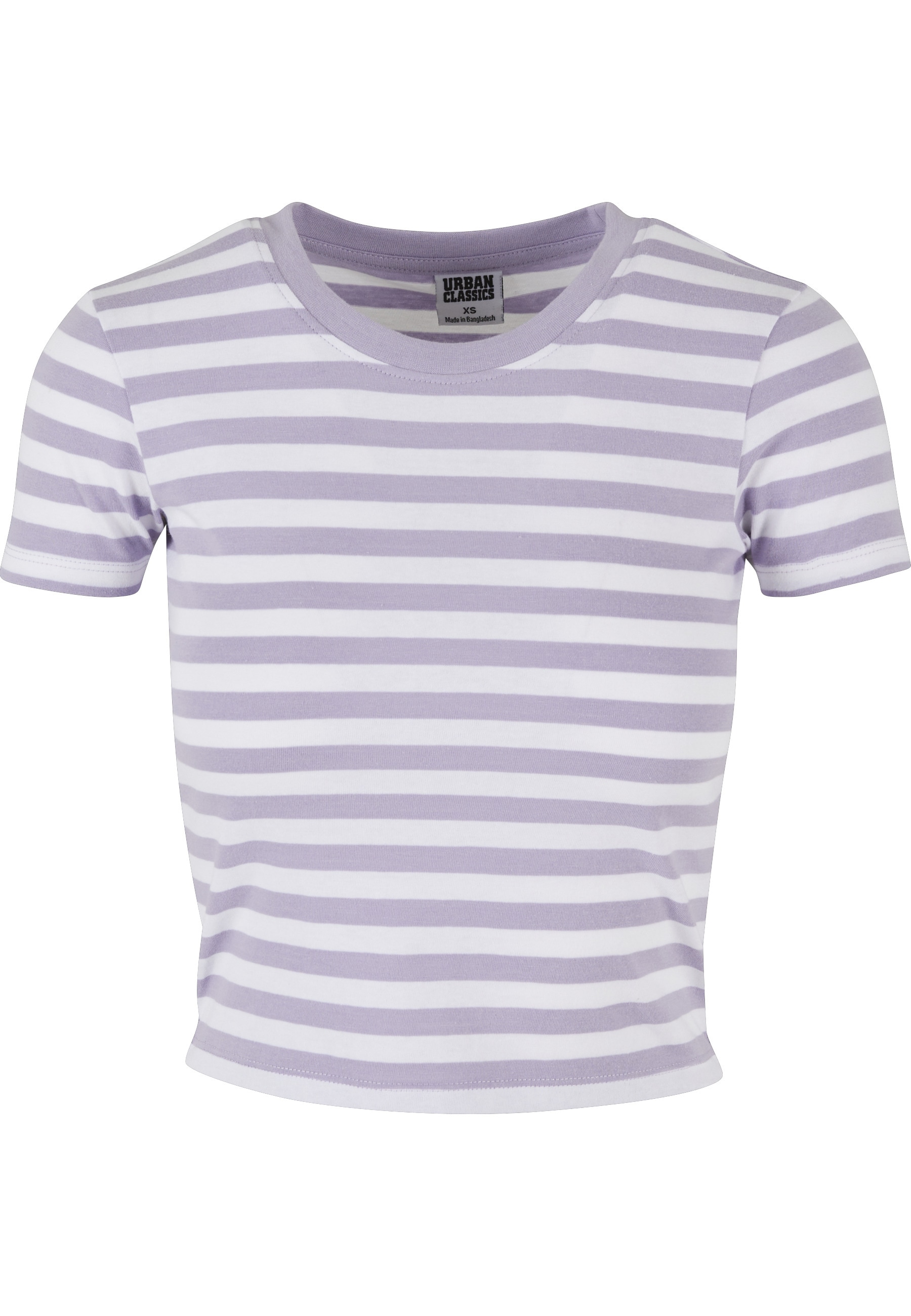 URBAN CLASSICS T-Shirt »Urban Classics Damen Ladies Short Striped Tee« 1 Stk.