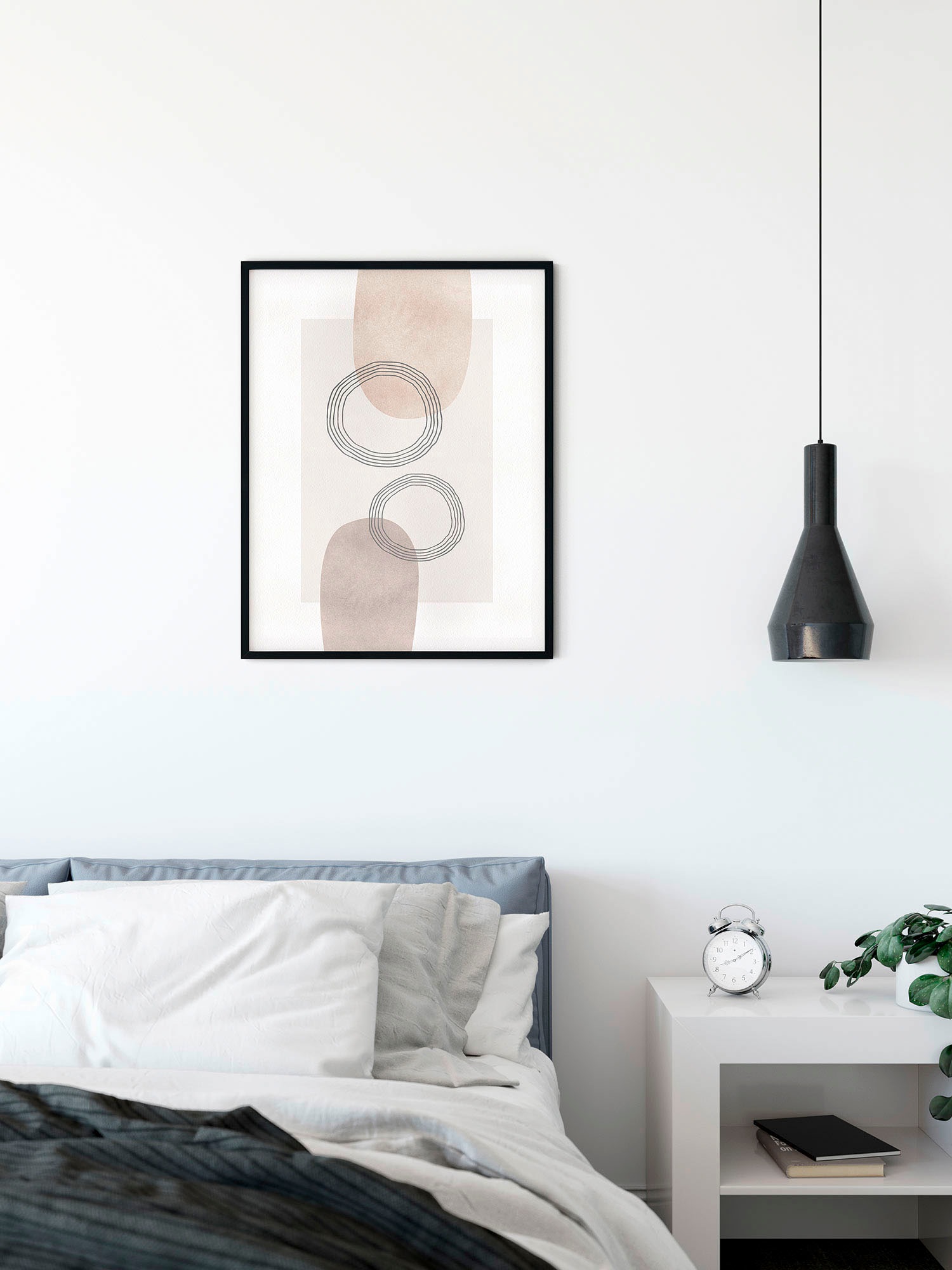 Komar Bild "Line Art Circles" Natur 1 Stk. tlg. Wandbild zur Dekoration - o günstig online kaufen