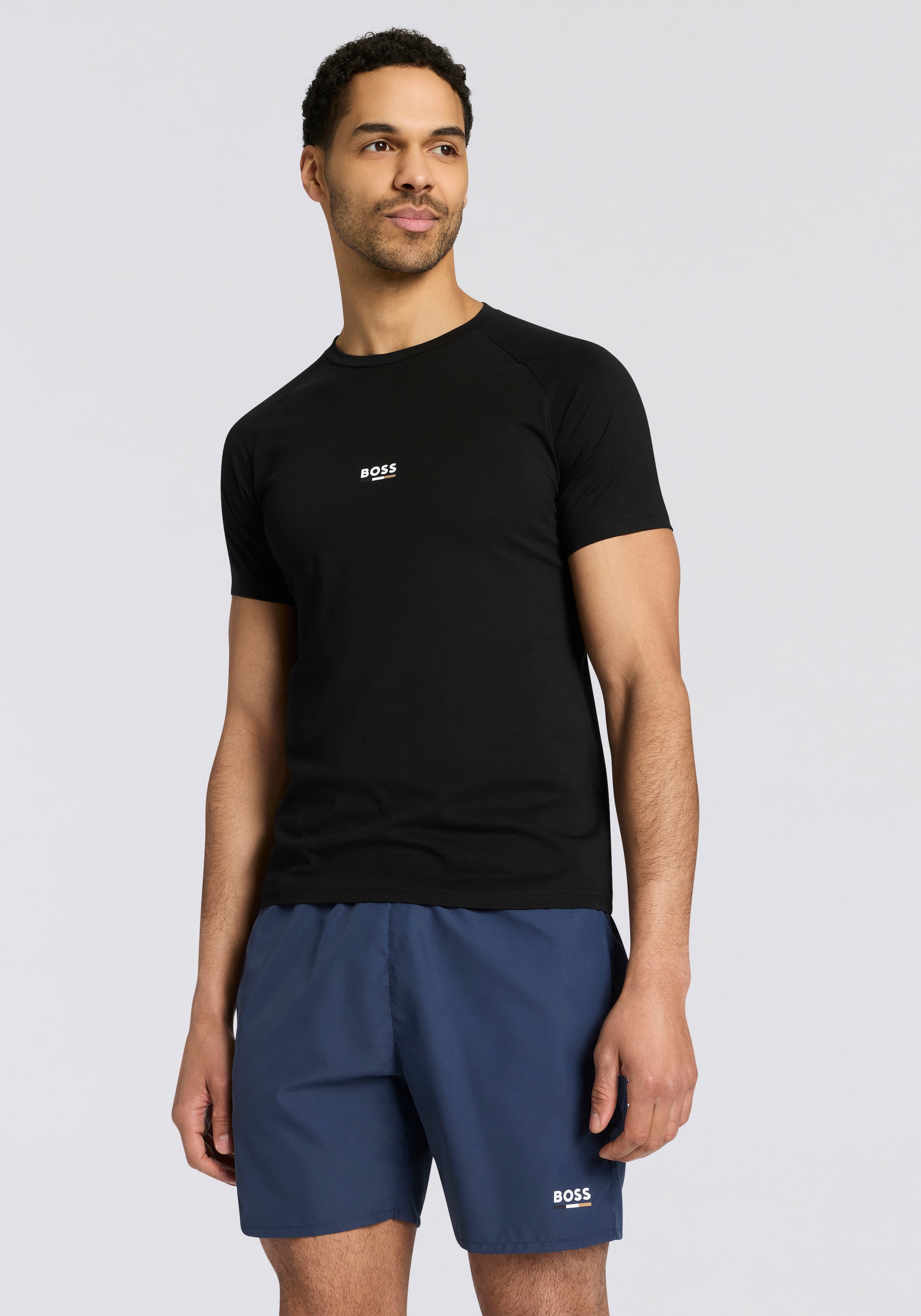 BOSS T-Shirt "T-Shirt RN Slim Fit" mit UV Schutz (SPF 50+) günstig online kaufen