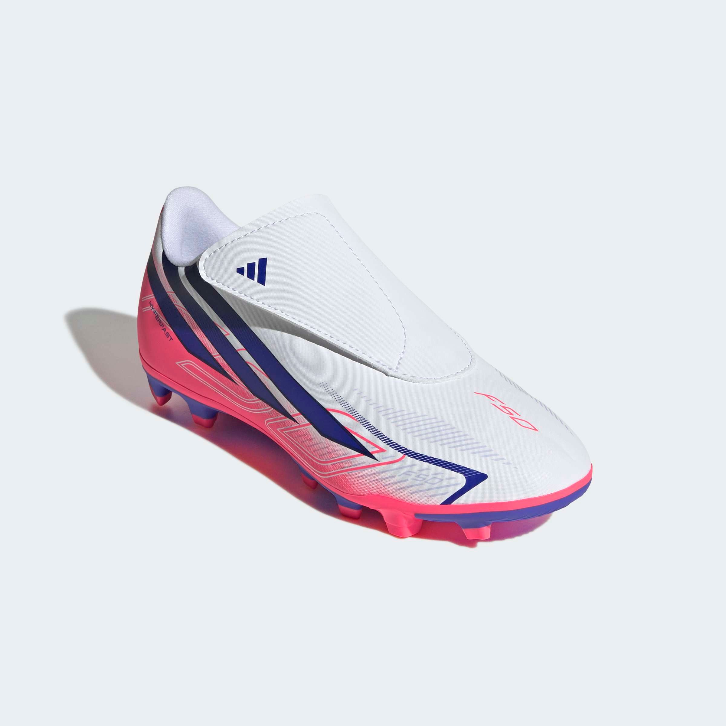 adidas Performance Fußballschuh "F50 HYPERFAST CLUB KIDS, KLETTVERSCHLUSS, FESTE / GEMISCHTE BÖDEN" für viele verschiedene Böden geeignet, für Jugendliche & Kinder