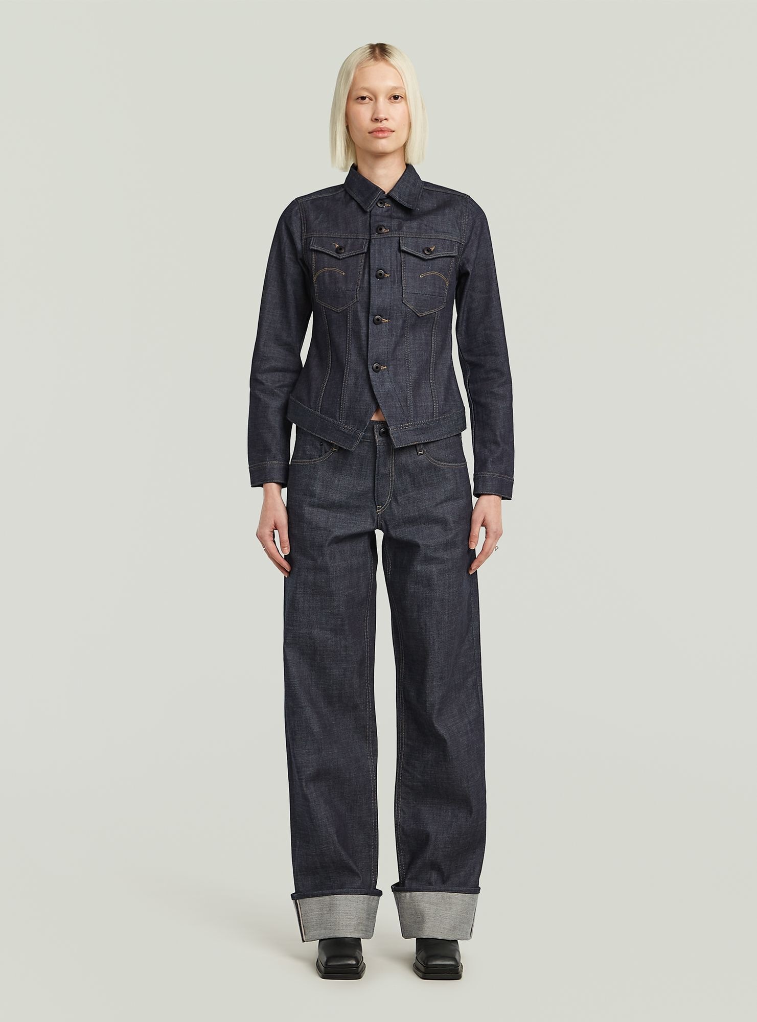 G-STAR Jeansjacke »Pitched Hem Slim Selvedge Jacke«