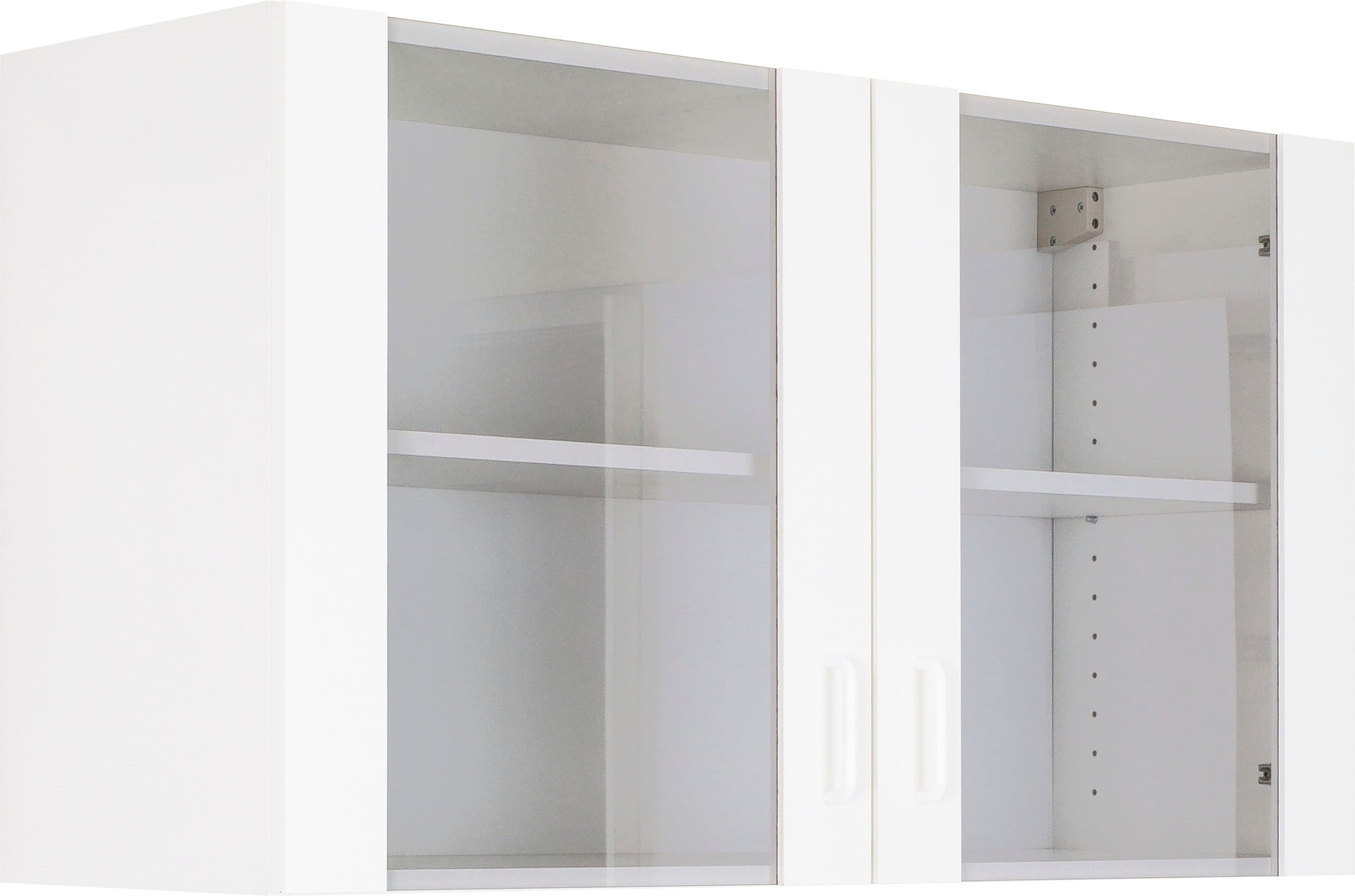 OPTIFIT Hängeschrank »Odense«, 100 cm breit, mit 2 Türen mit  Grauglaseinsatz kaufen | BAUR