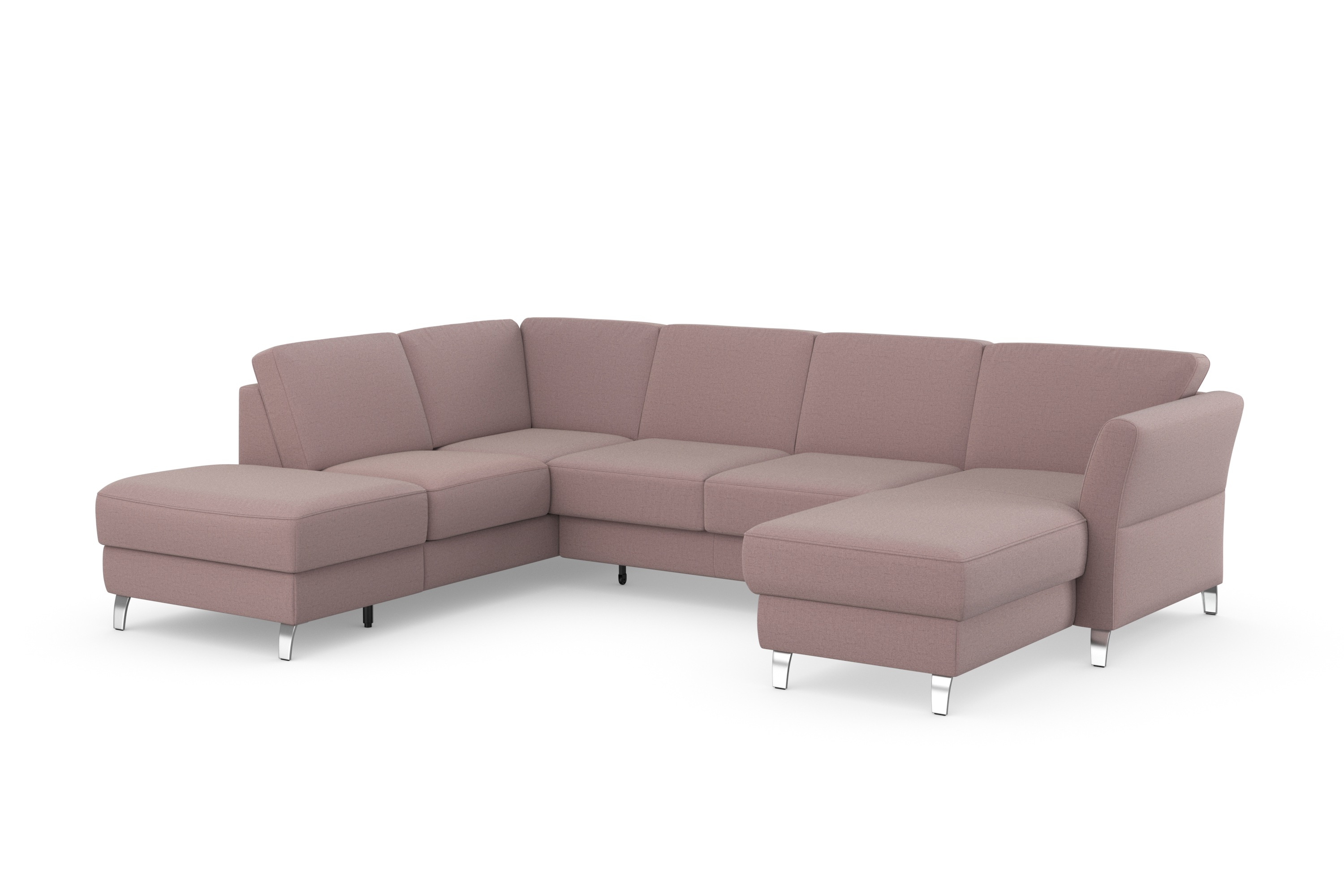 Thumbnail - sit&more Wohnlandschaft "Visby U-Form", Wahlweise mit Bettfunktion und Stauraum, frei im Raum stellbar