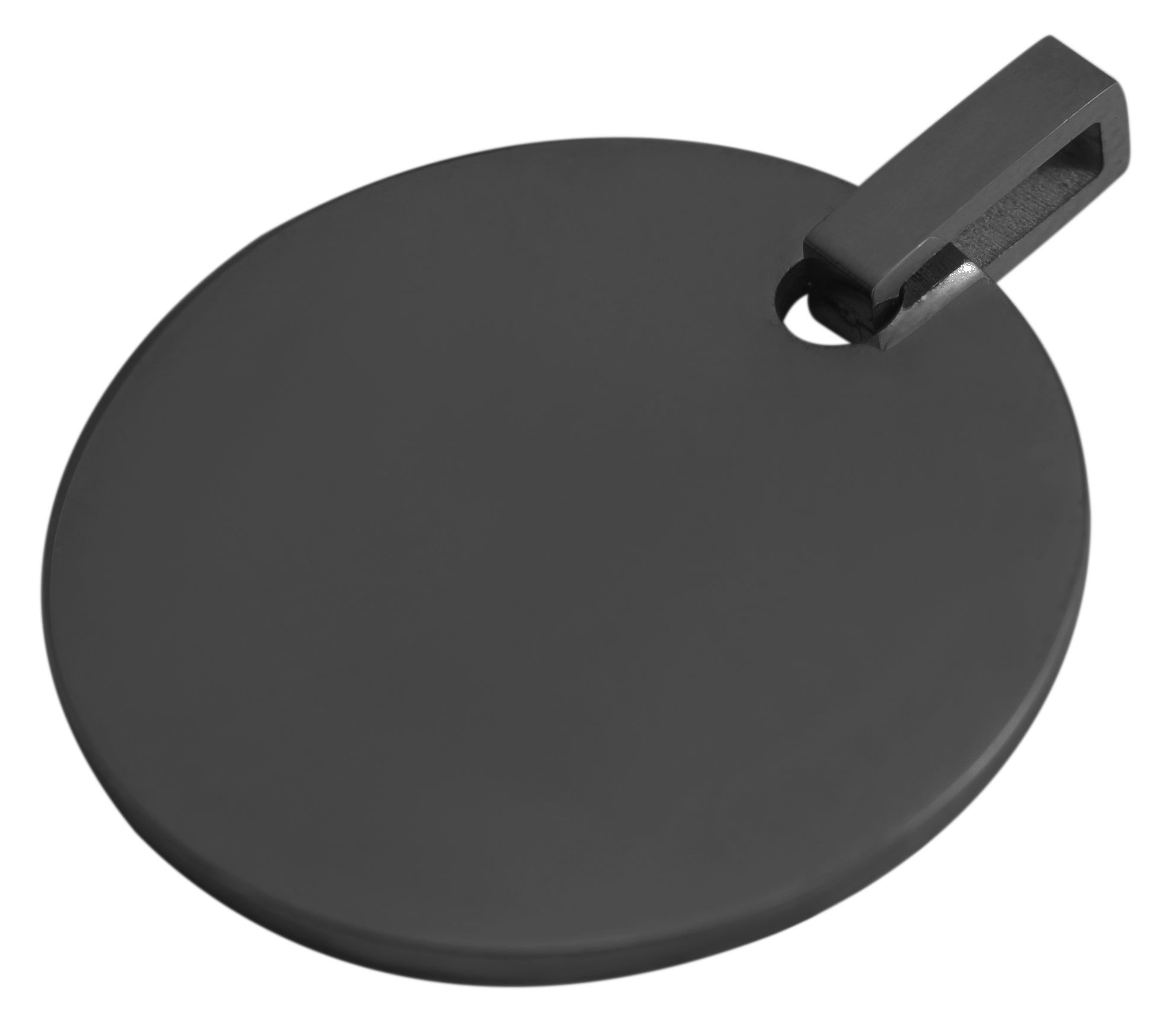 ADELIA ́S Damen Kettenanhänger "Unisex Anhänger – Anhänger aus Edelstahl", Edelstahlschwarz, Edelstahl, Schmuckanhänger, Ideal als Geschenk zum