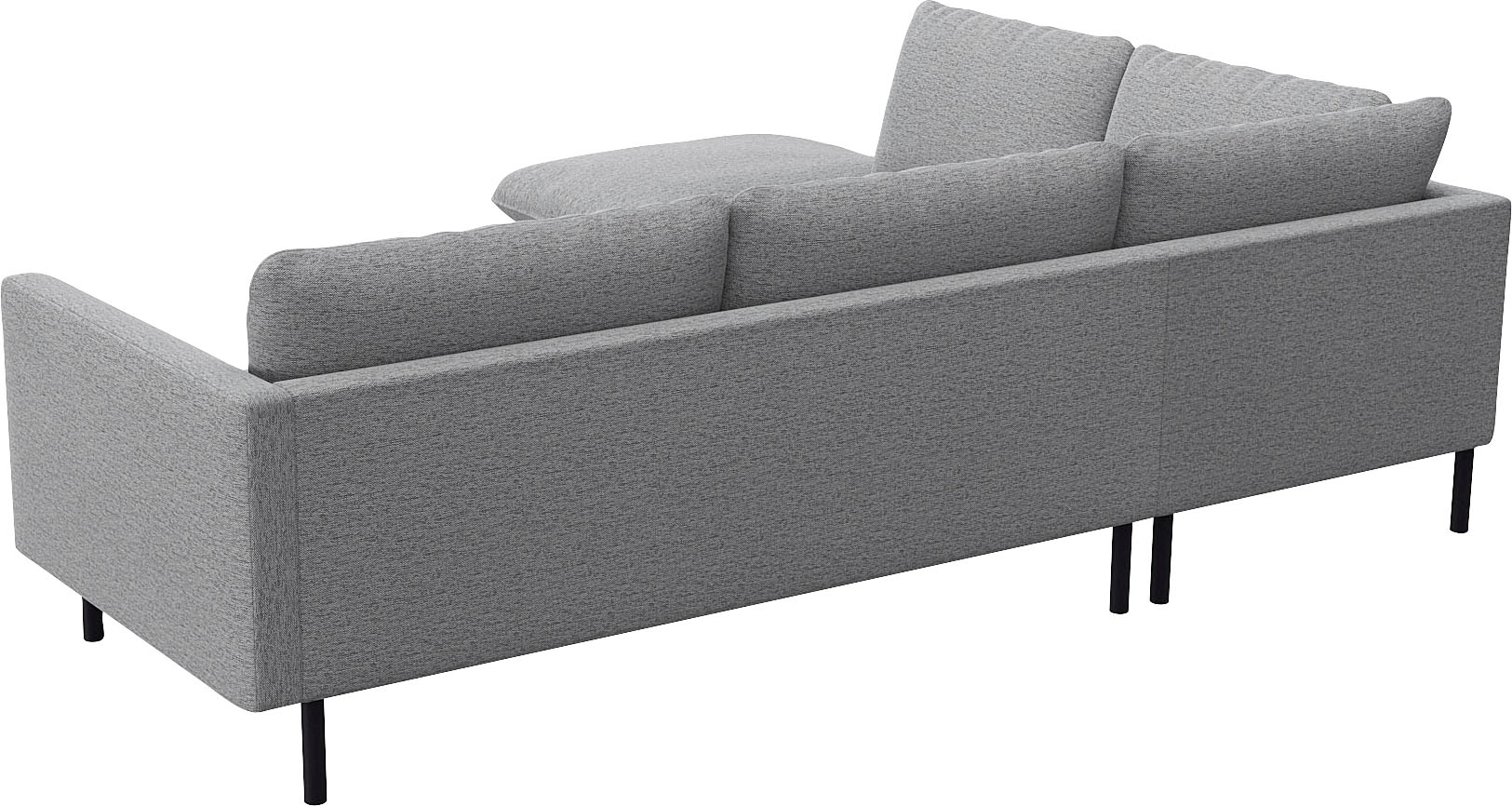 FLEXLUX Ecksofa »Bolzano Designsofa, bequem durch Kaltschaum im Sitz, L-Form« lose Sitz -& Rückenkissen, hohe Füße