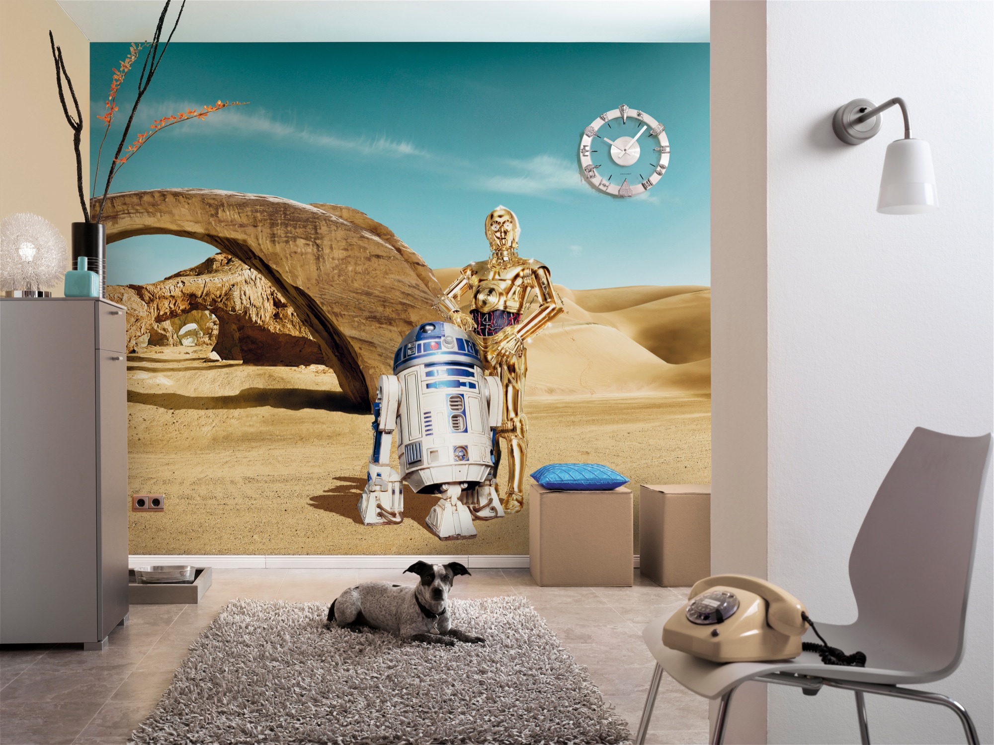 Komar Fototapete »Star Wars Lost Droids«, 368x254 cm (Breite x Höhe),  inklusive Kleister auf Raten | BAUR