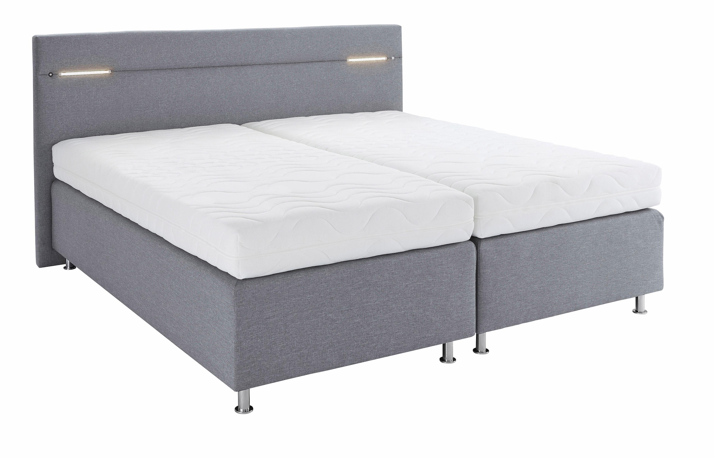 Westfalia Schlafkomfort Boxspringbett, wahlweise mit LED-Beleuchtung