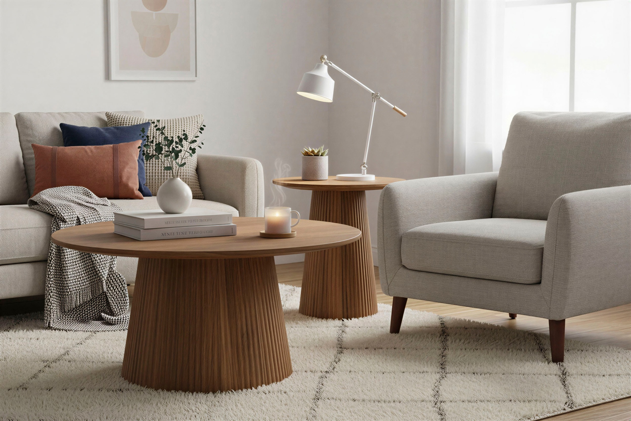 SIT Couchtisch »MANGO NATURAL« mit Sockelfuß im Lamellendesign