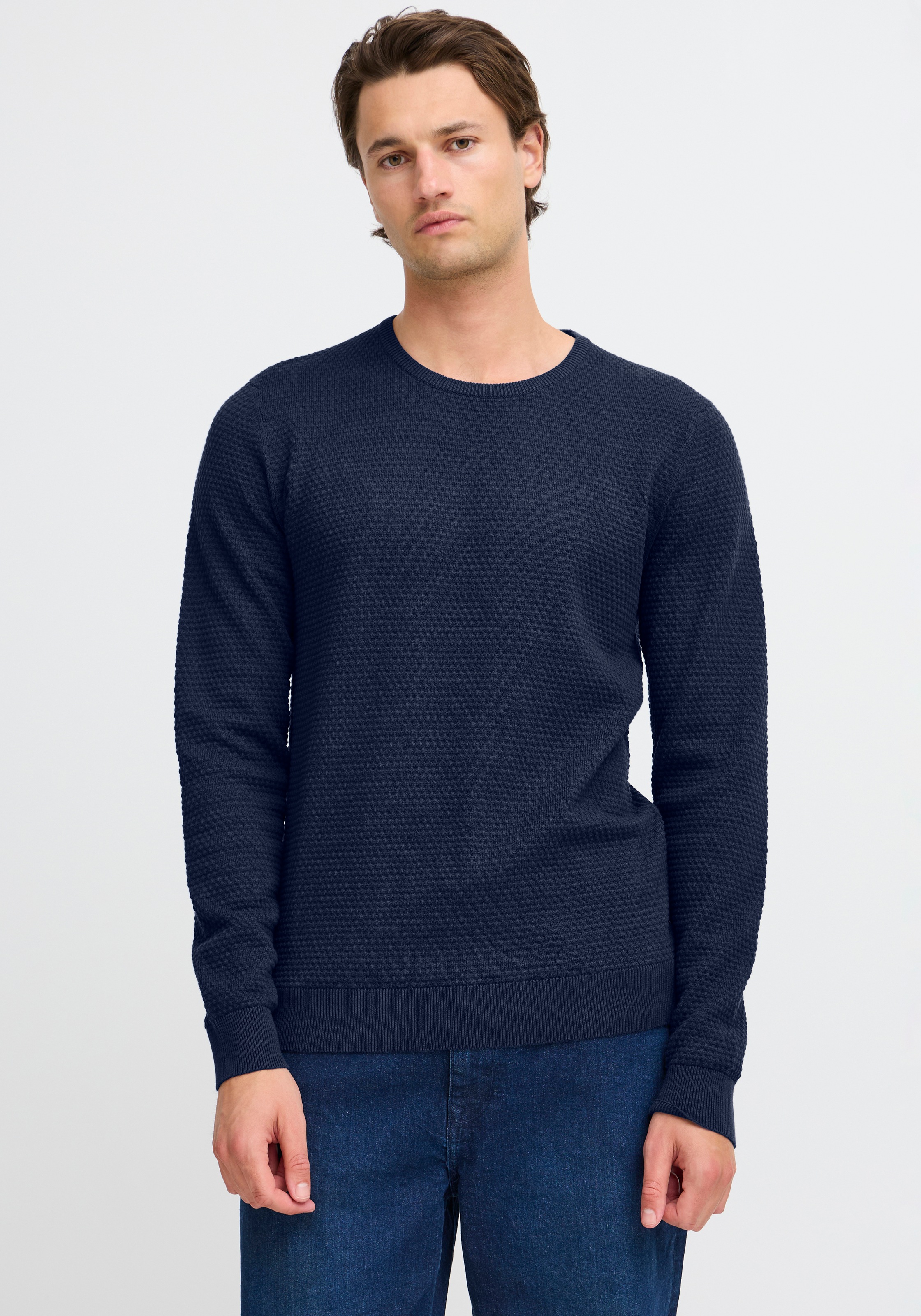 VAN GRAAF Blend Herren Blau Strickpullover Baumwolle Xxxl - Bild 4