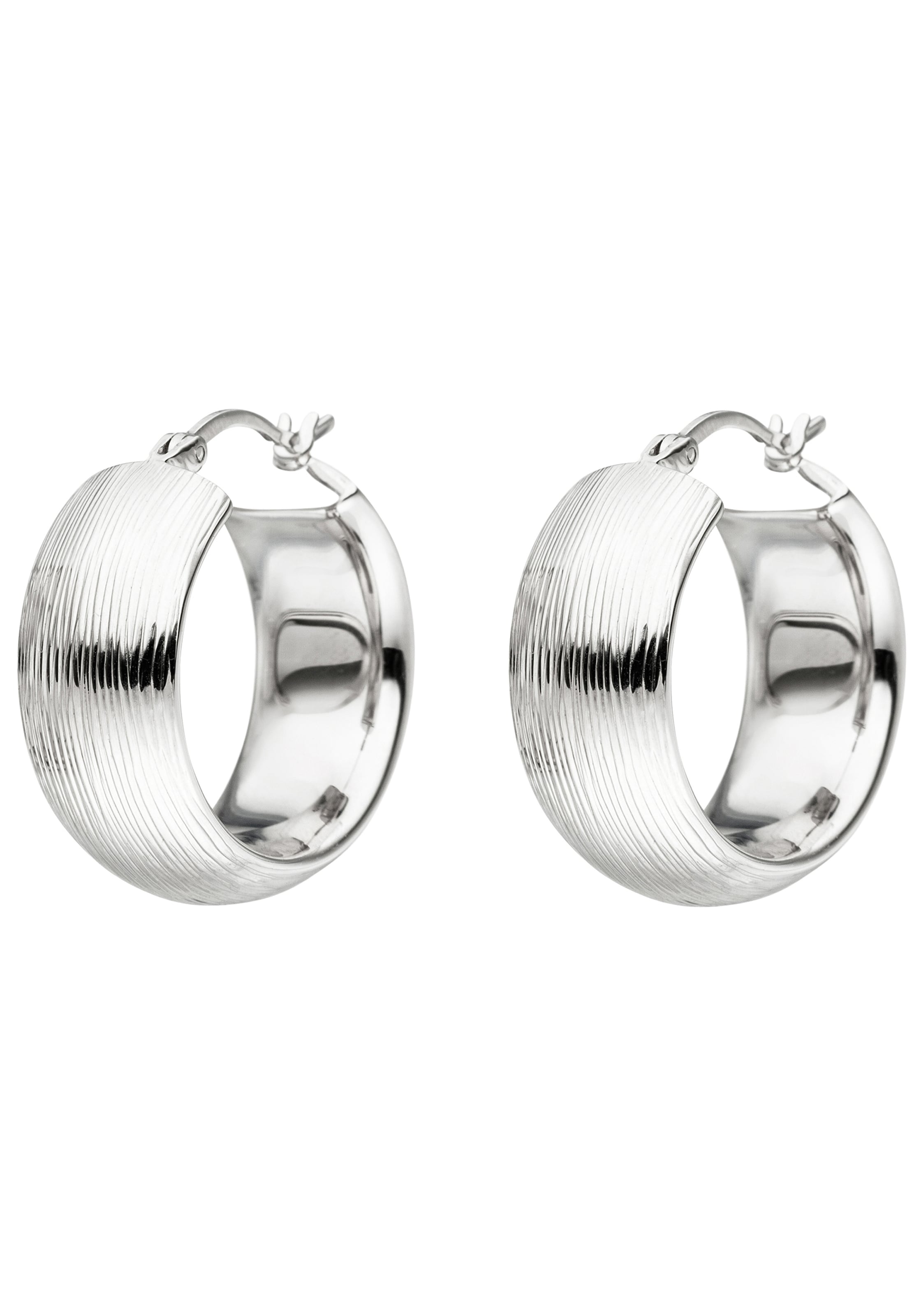 JOBO Paar Creolen breit 925 Silber