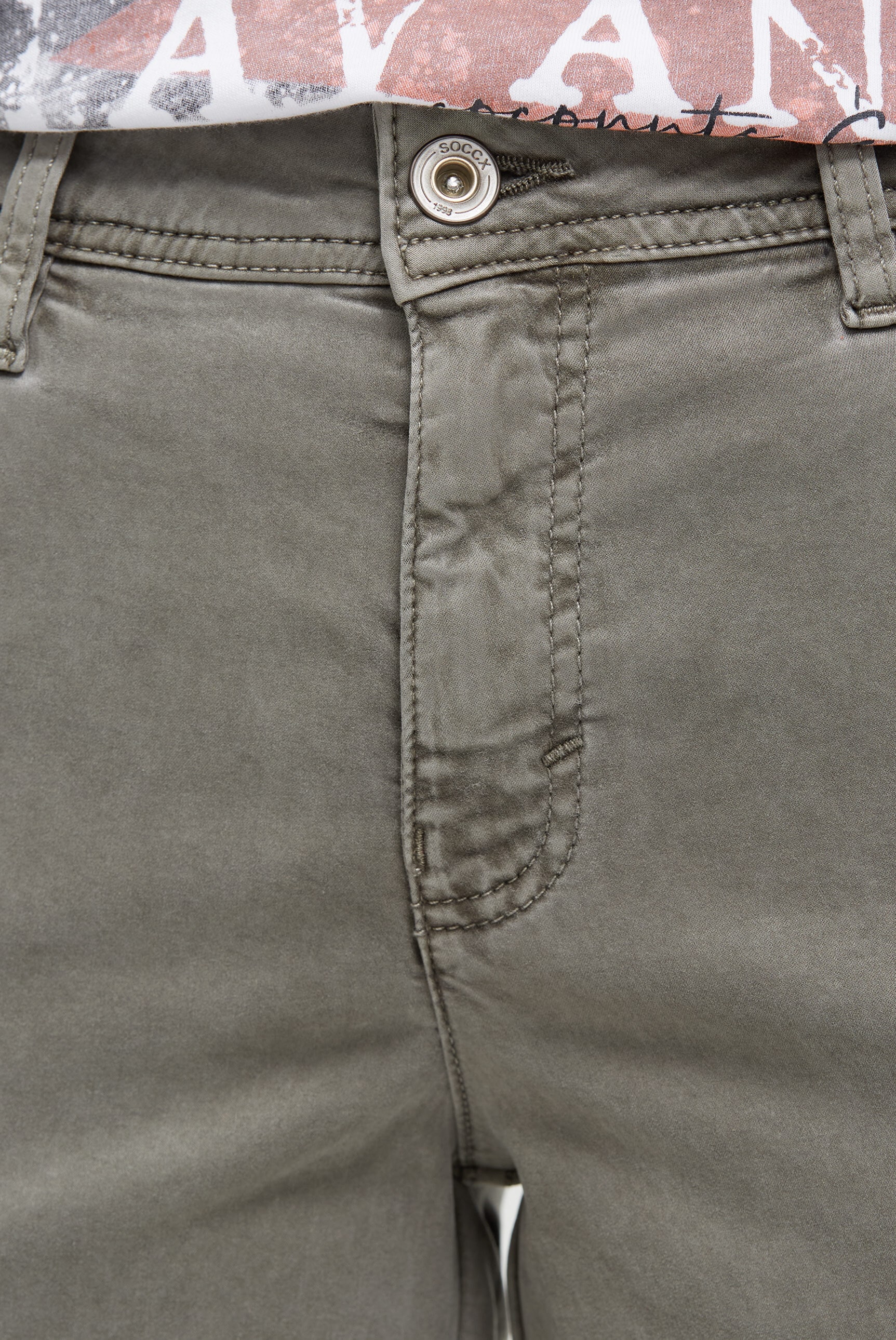 SOCCX Shorts  mit Turn-Up-Saum