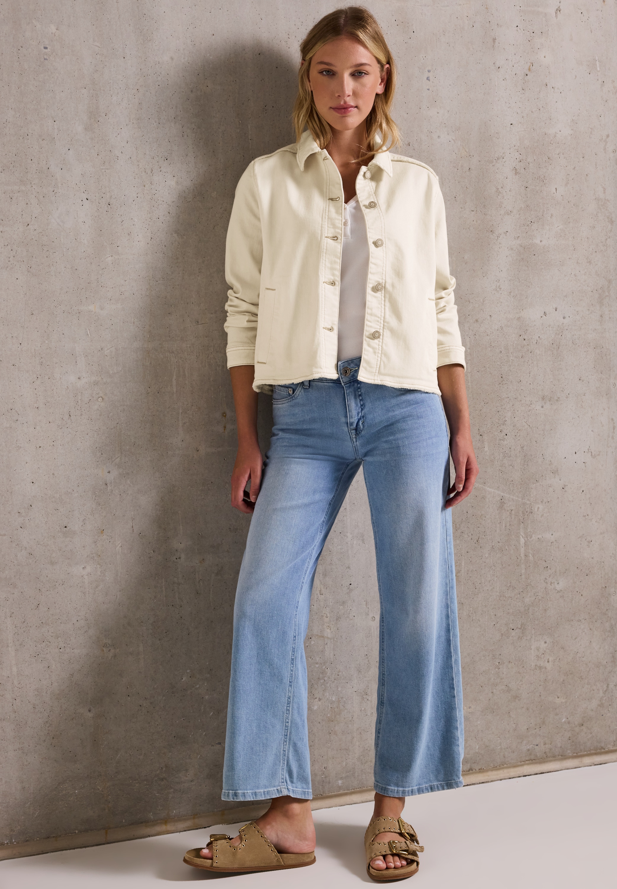 STREET ONE STUDIO Jeansjacke ohne Kapuze im Denim-Style