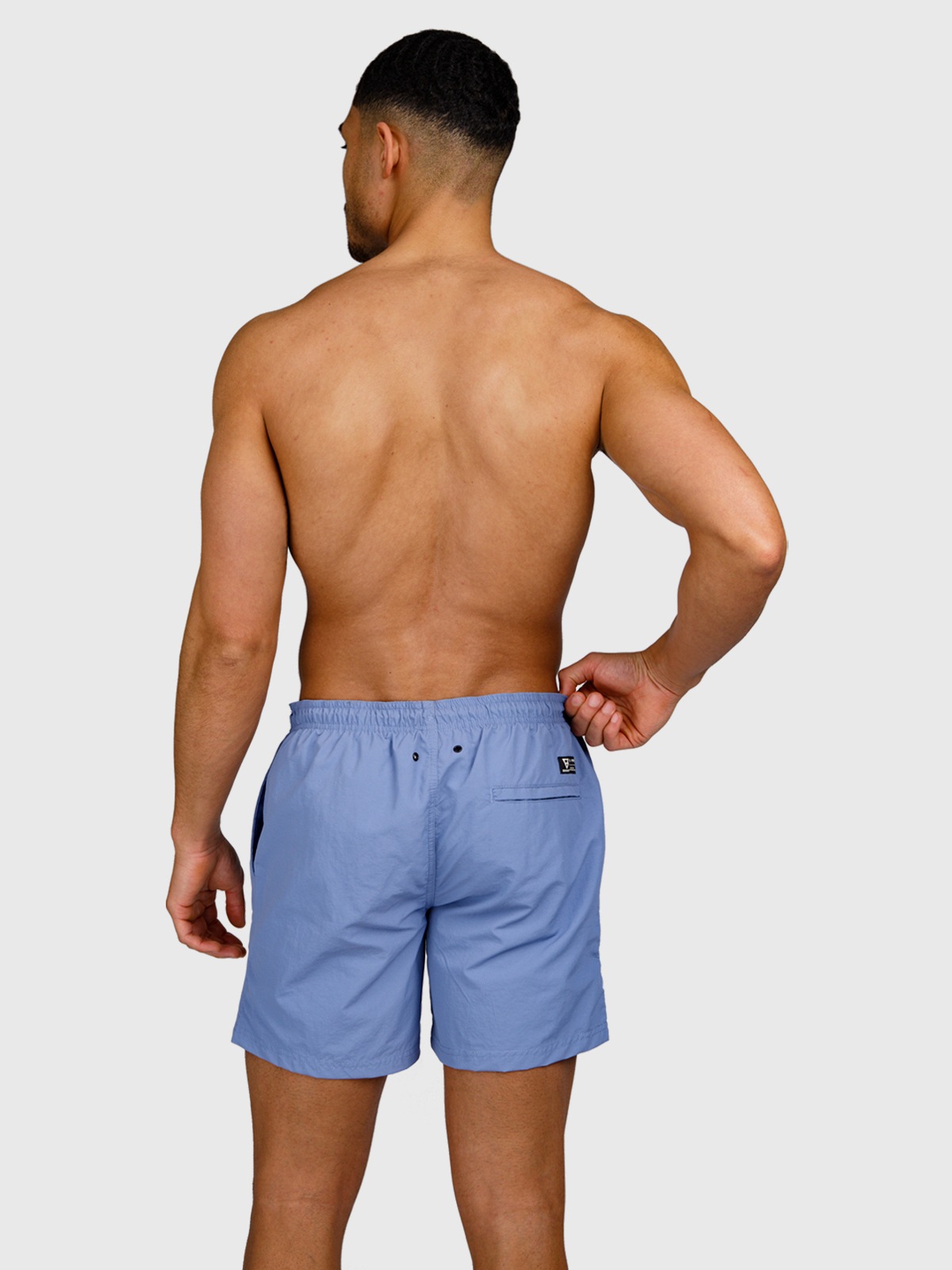 Badeshorts BRUNOTTI "HESTER MEN SWIM SHORTS", Herren, Gr. S, N-Gr, grayblau, Obermaterial: 100% Polyester. Futter: 100% Polyester, Badehosen Badeshorts, mit Taschen, sportliche Schnittform, schnelltrocknendes Material 3