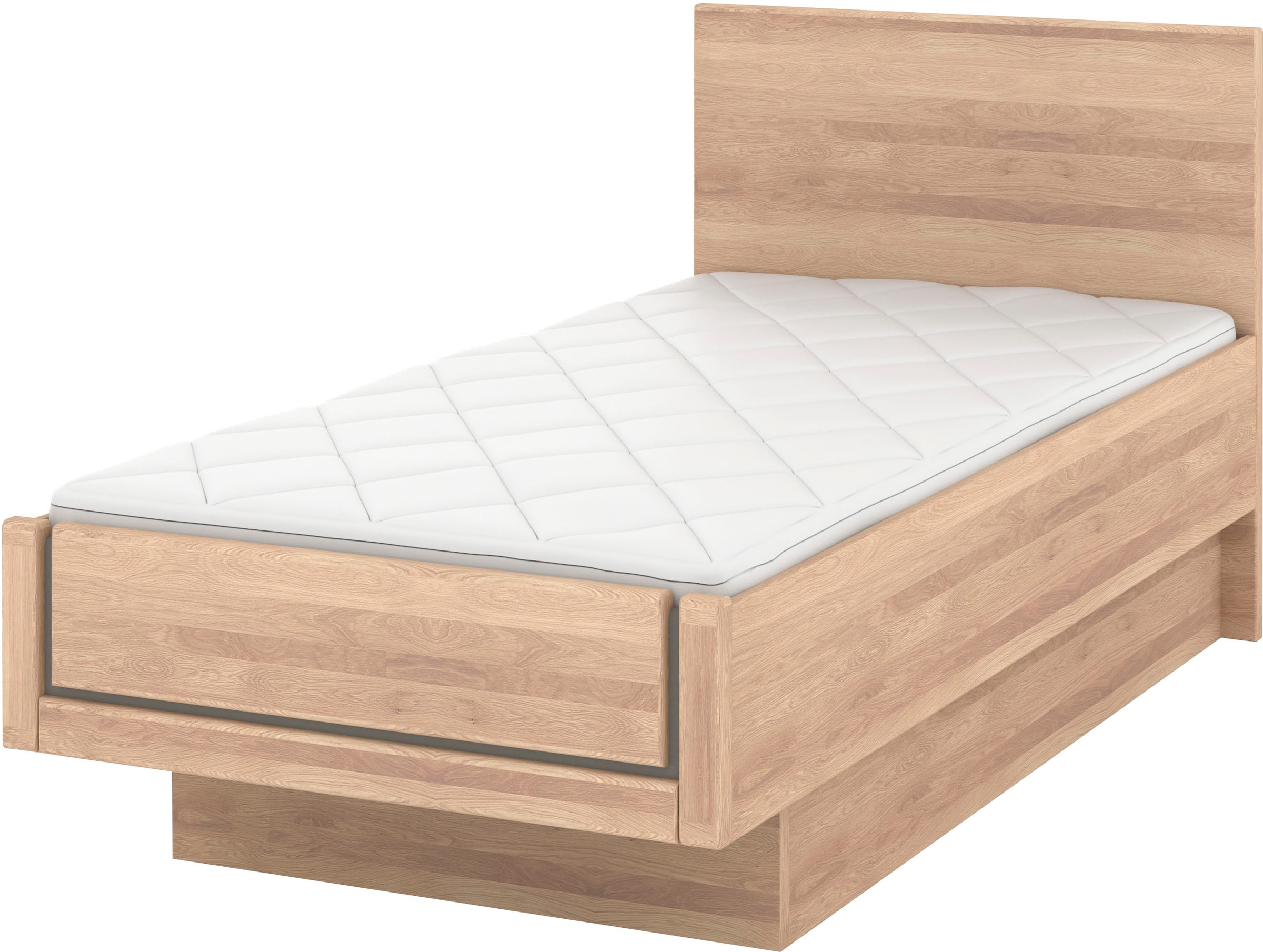 Musterring Holzbett "Sorrent, Bettgestell, Bettrahmen, teilmassiv Eiche", ( günstig online kaufen
