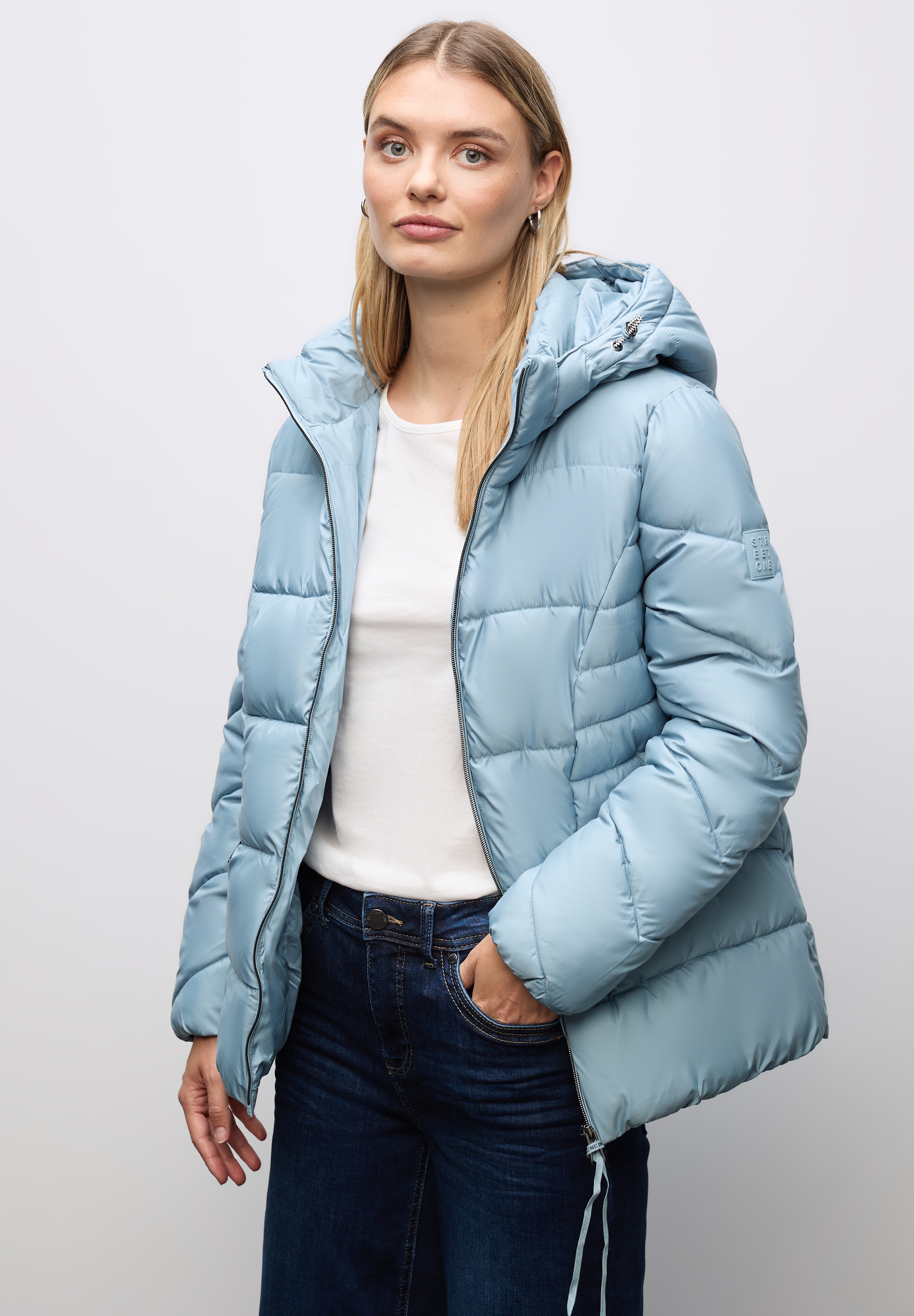 STREET ONE Steppjacke, mit Kapuze, mit Kapuze günstig online kaufen
