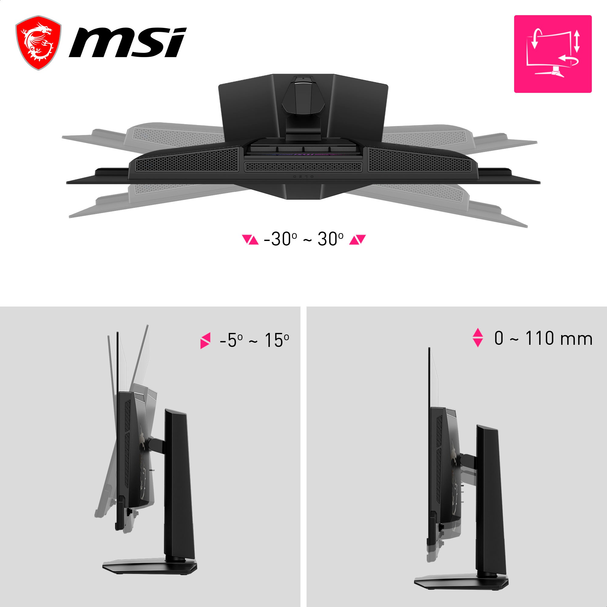 MSI Gaming-Monitor »MPG 322UR QD-OLED X24« 80 cm/32 ″  3840 x 2160 px 0,03 Reaktionszeit 240 Hz