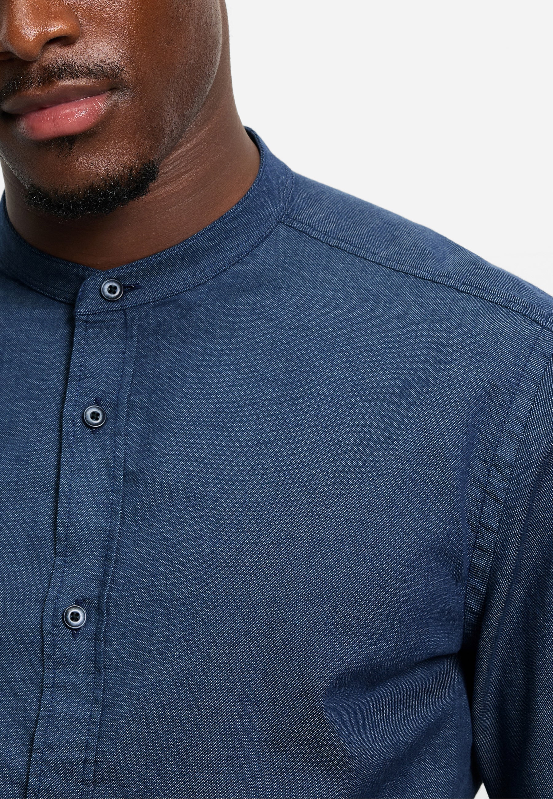 OLYMP Langarmhemd »OLYMP Casual, regular fit, Stehkragen«