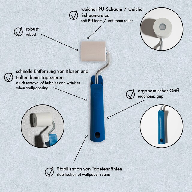 A.S. Création Farbroller »Andrückroller«, PU-Schaum, 4,5 cm breit per  Rechnung | BAUR