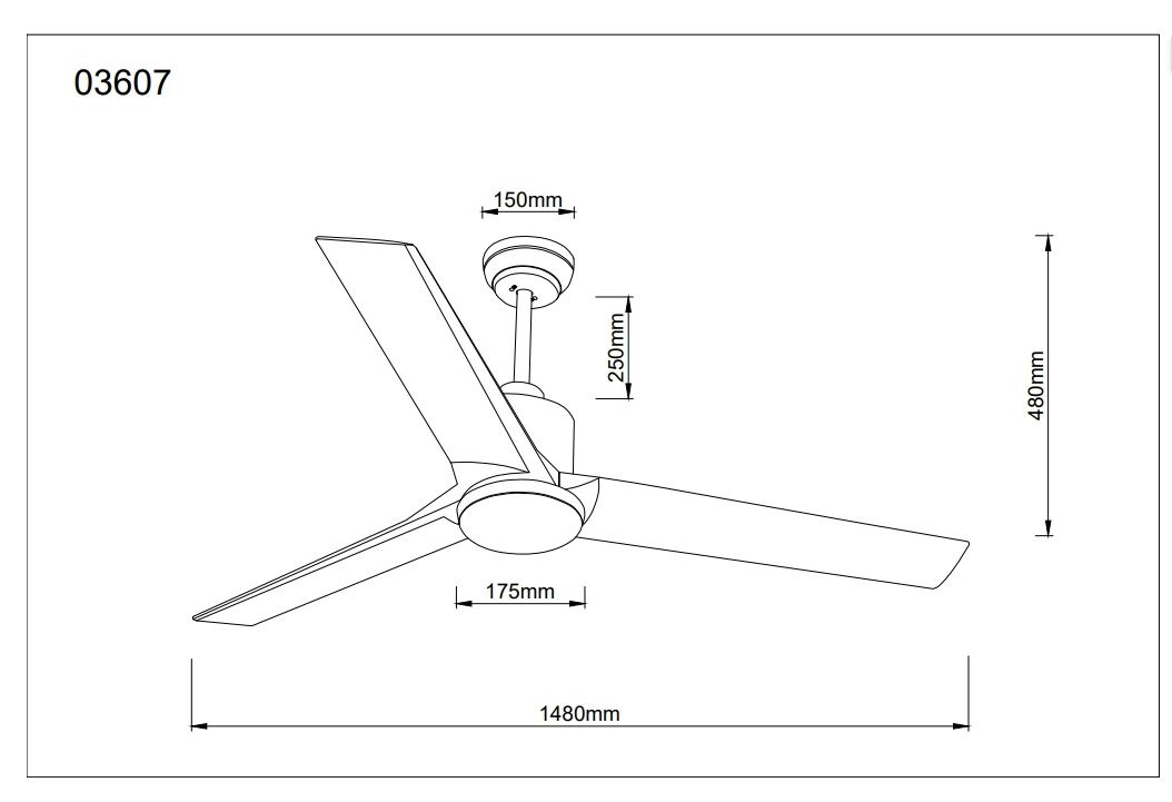 GLOBO LIGHTING Deckenleuchte »MODESTO« LED-Modul 1 Stk. warmweiß - kaltweiß Ventilator holzoptik dunkel kühlen-heizen Wohnzimmer Schlafzimmer