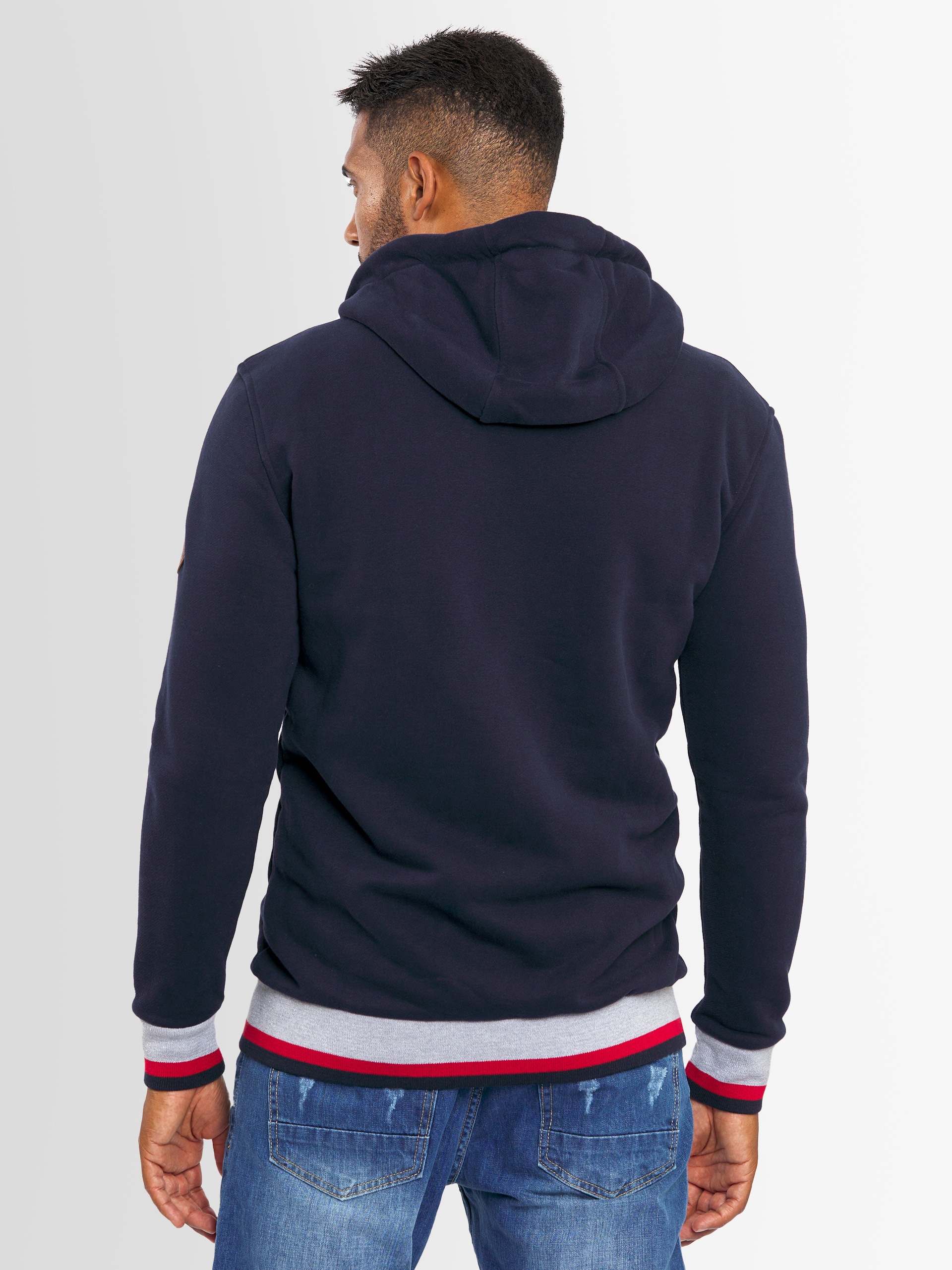 Alessandro Salvarini Sweatjacke »ASRevellio«, mit großer Kapuze