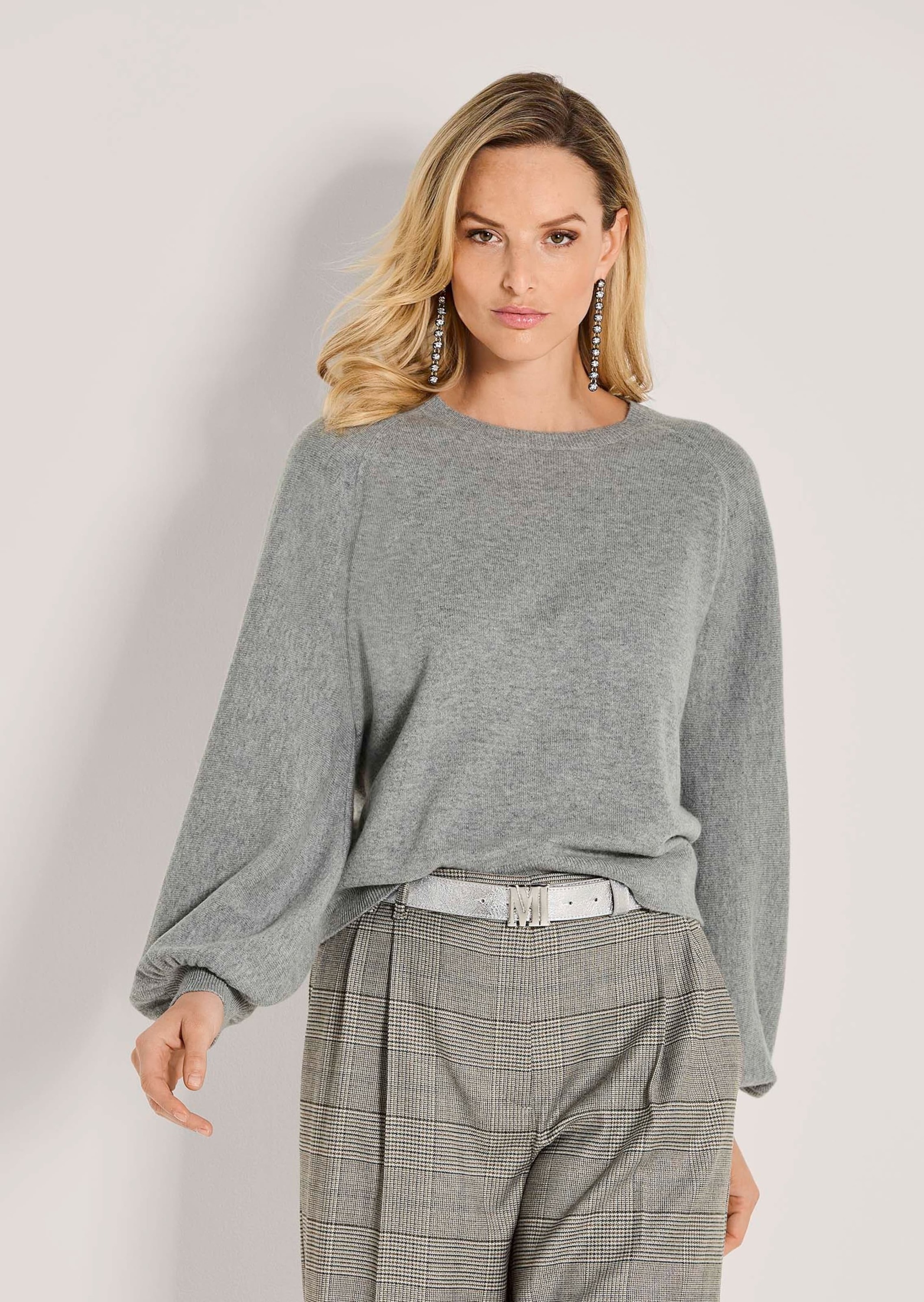 Thumbnail - MADELEINE Longpullover "Strickpullover Stilvoller Wollpullover mit Ballonärmeln" Ballonärmel