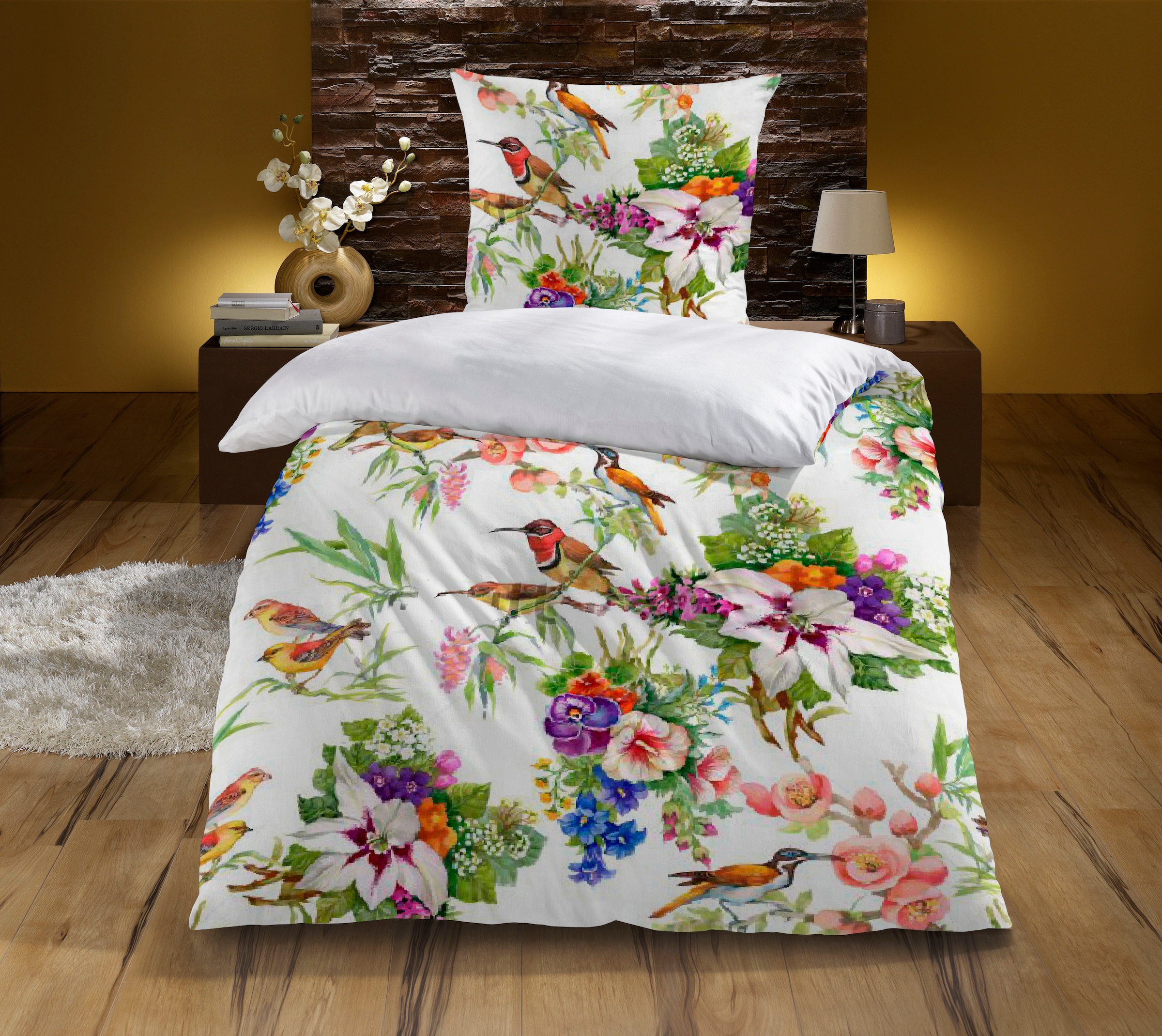 KiNZLER Wendebettwäsche "Lia" 2 Stk. aus Baumwoll-Satin günstig online kaufen