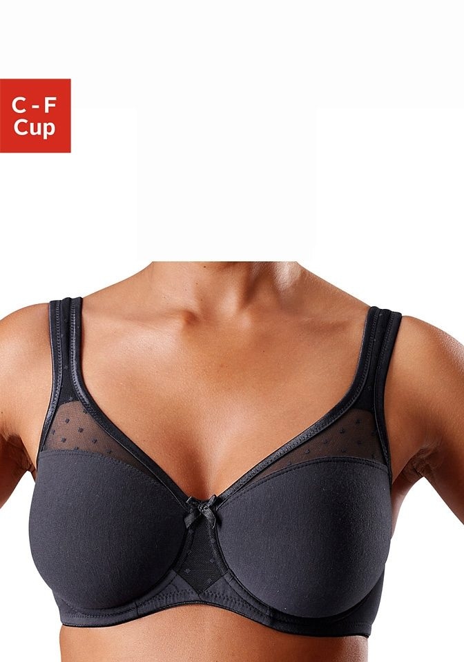 Dessous | und kaufen Minimizer-BH, Bügel Nuance online BAUR Basic gepunktetem mit Netzeinsatz,