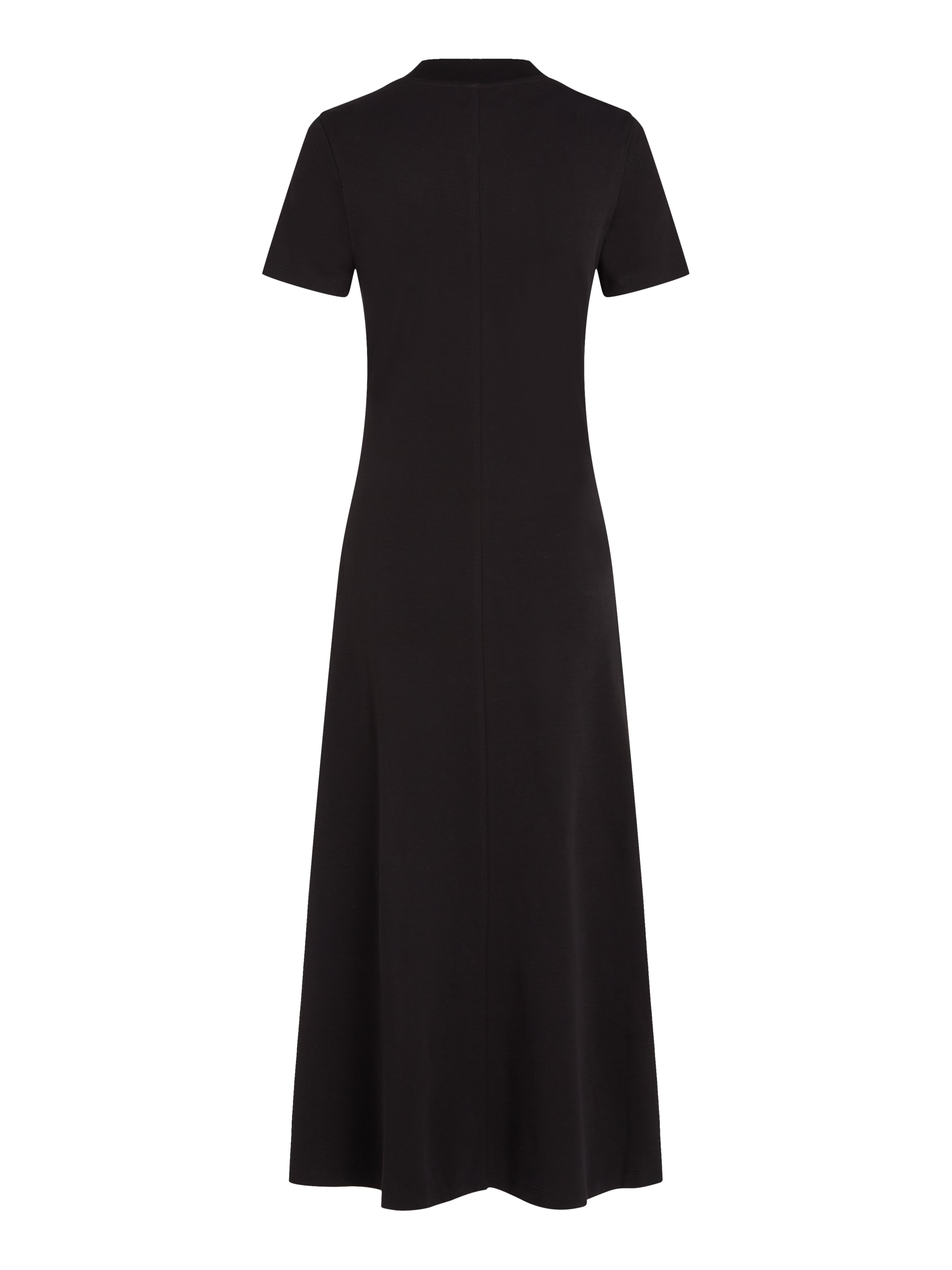 Tommy Hilfiger Midikleid »MODERN F&F MIDI DRESS«, mit Logostickerei, mit Teilungsnähten