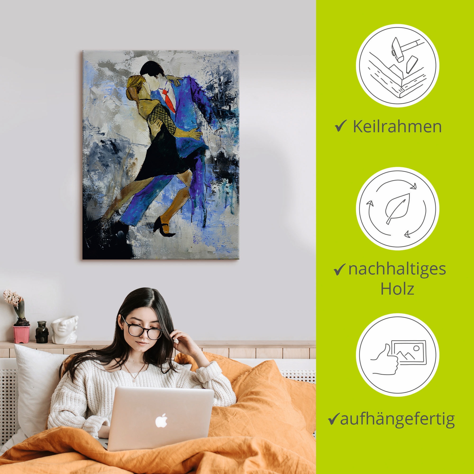 Artland Wandbild »Tango«, Sport, (1 St.), als Alubild, Outdoorbild, Leinwandbild, Poster in verschied. Größen
