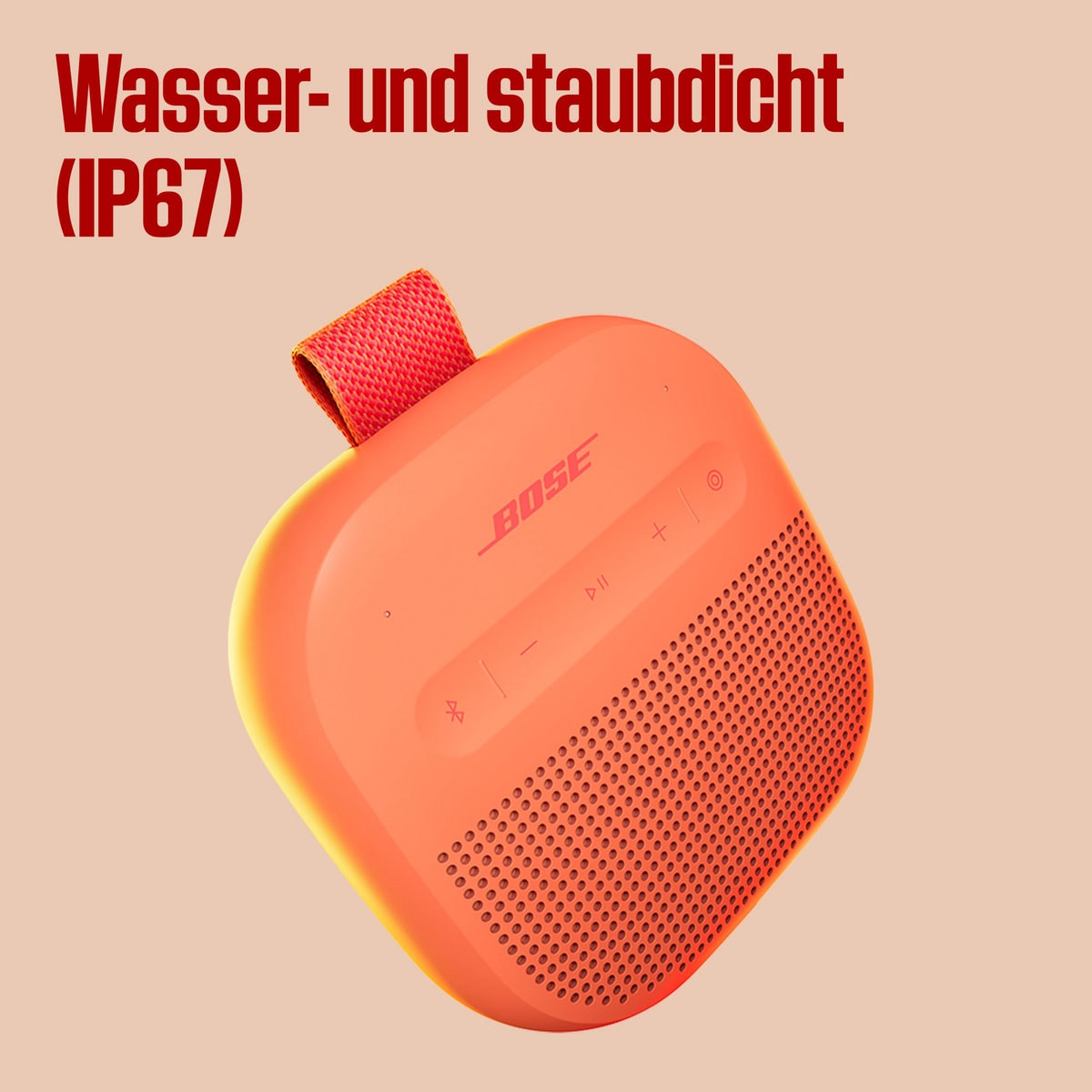 Bose Portable-Lautsprecher »SoundLink Micro (2. Gen.)« Stereo (Bluetooth App-Steuerung | Equalizer | Kabellos | Lautstärkeanpassung | PARTYCAST TECHNOLOGIE 20 W)