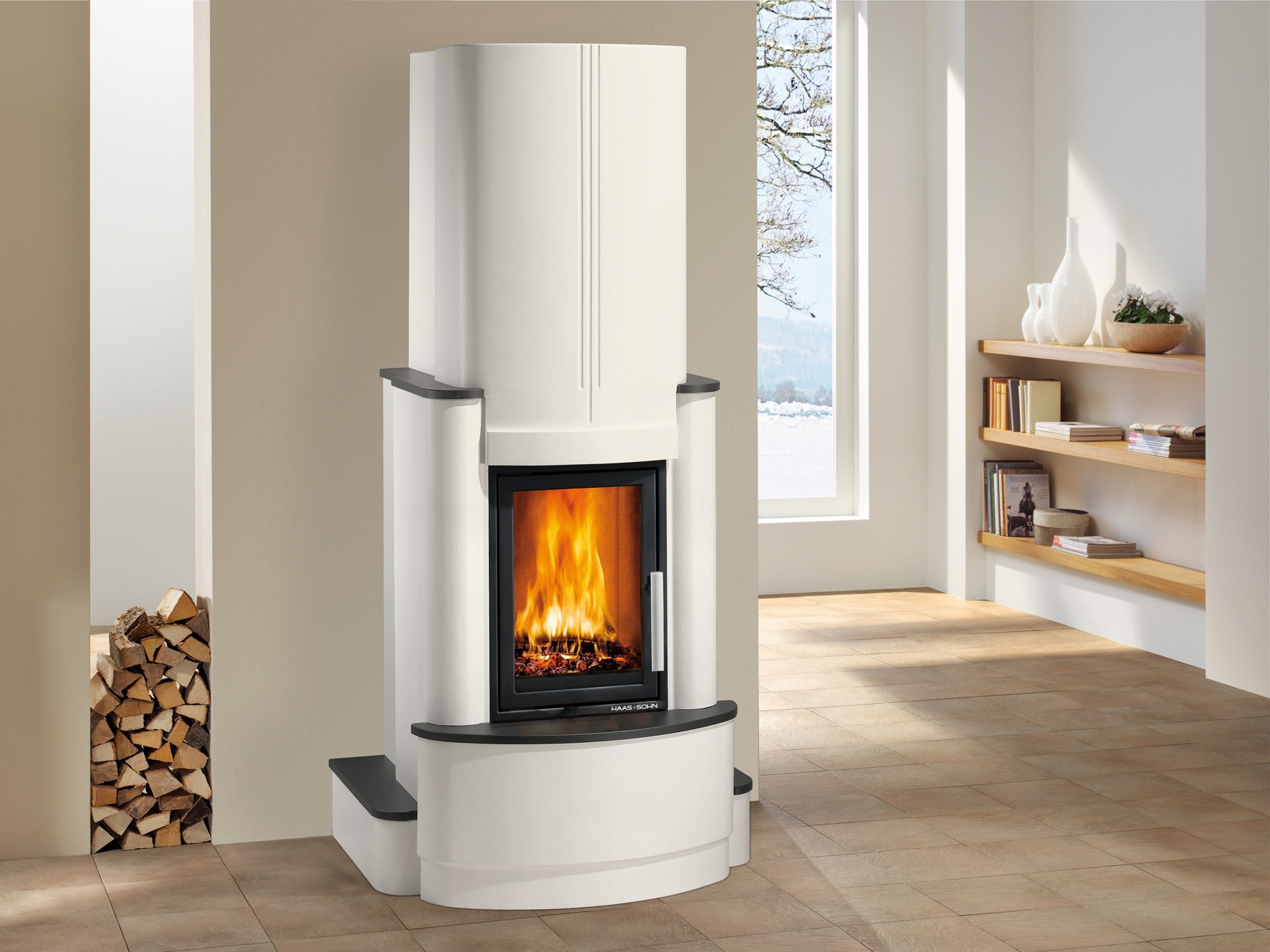 Haas + Sohn Kaminbausätze »ROMA-II Ruivina mit ESPRIT-IV =« Set, 
