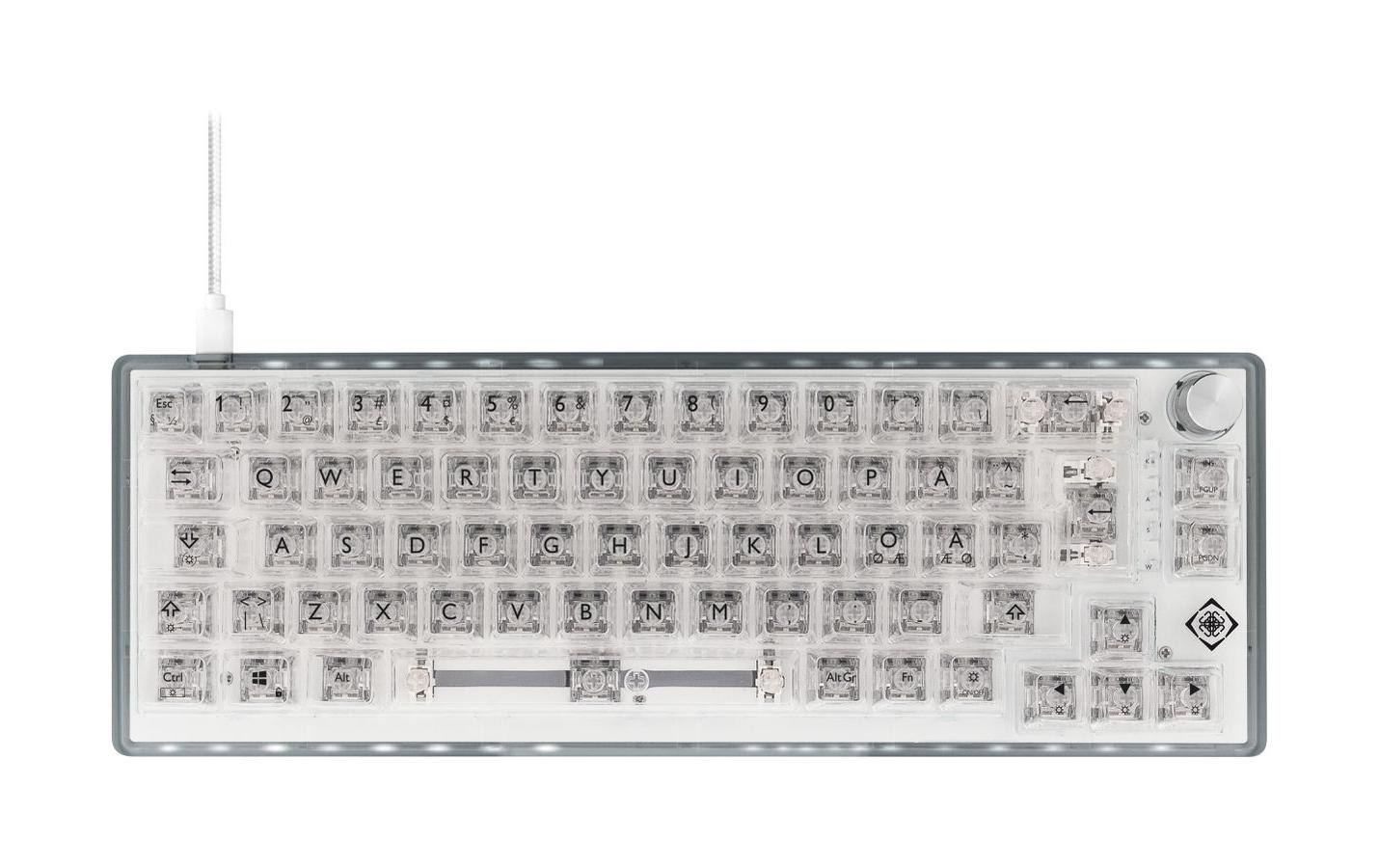 DELTACO Gaming-Tastatur »GAM-160-T-CH Weiss« ()