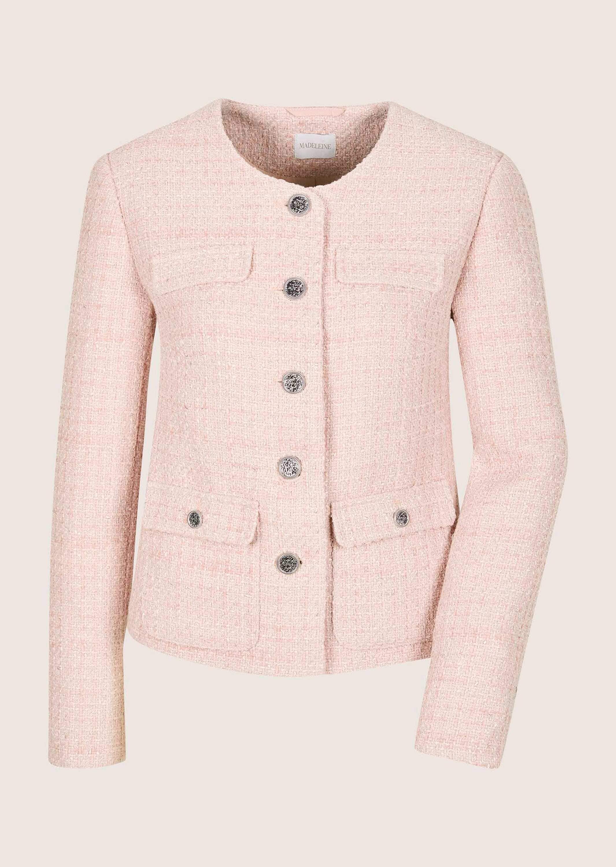 MADELEINE "Blazer Bouclé-Blazer mit Glanzakzenten" Bouclé