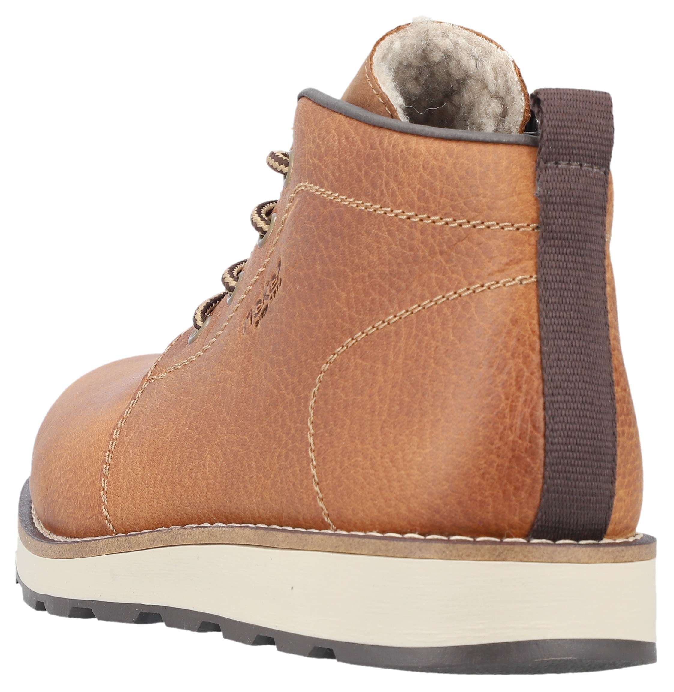 Rieker Winterboots, Schnürboots, Casual-Stiefelette mit Innenreißverschluss, Warmfutter