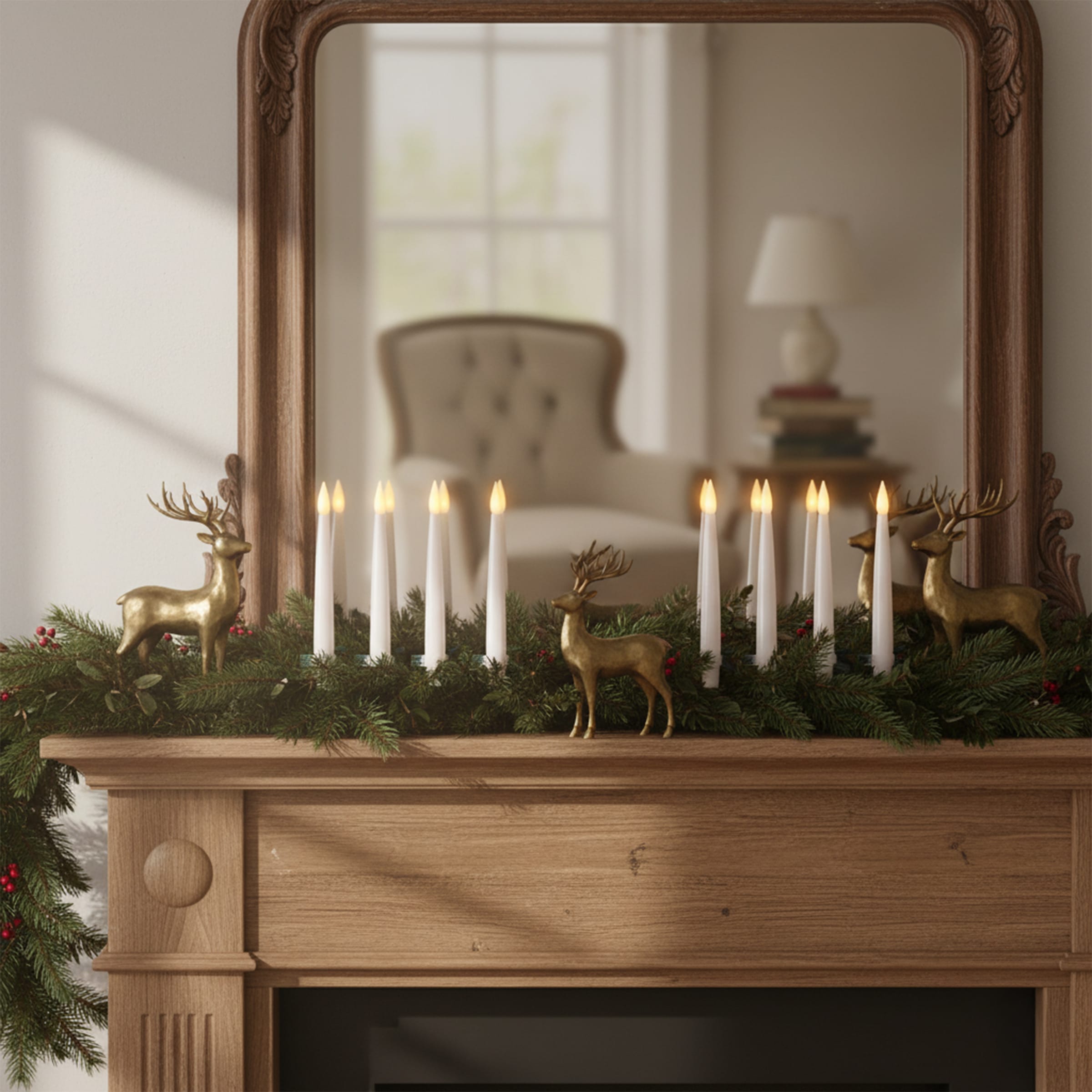 my home LED Dekolicht »LED Kerzen Nurvo« LED-Modul 10 Stk. Warmweiß Verstellbare Clips