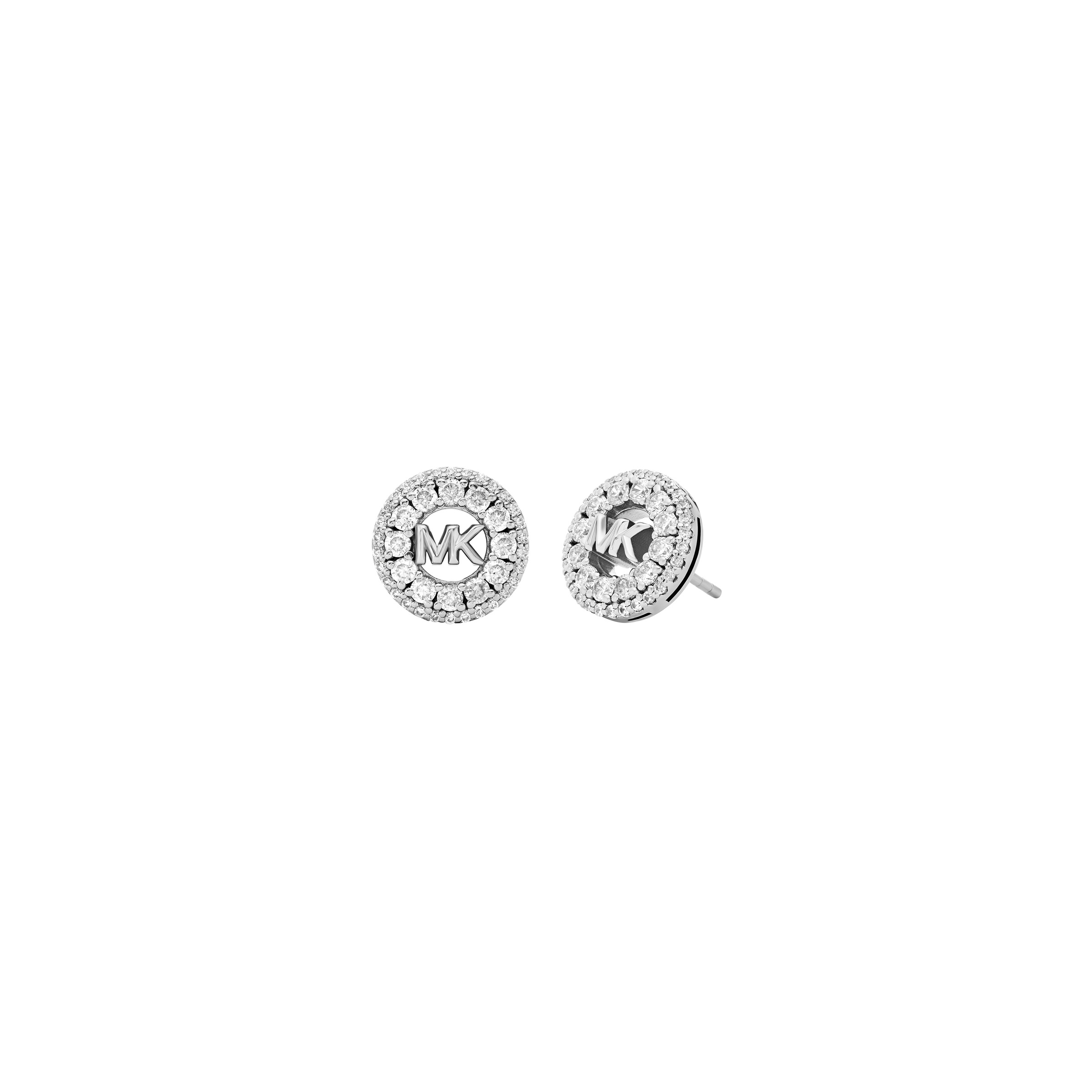 Paar Ohrstecker MICHAEL KORS "Schmuck Geschenk Silber 925 Ohrringe PREMIUM", silber (silberfarben, kristallweiß, kristallweiß), Ohrringe, Damen, 12mm, Silber 925 (Sterlingsilber), mit Zirkonia (synth.) 6