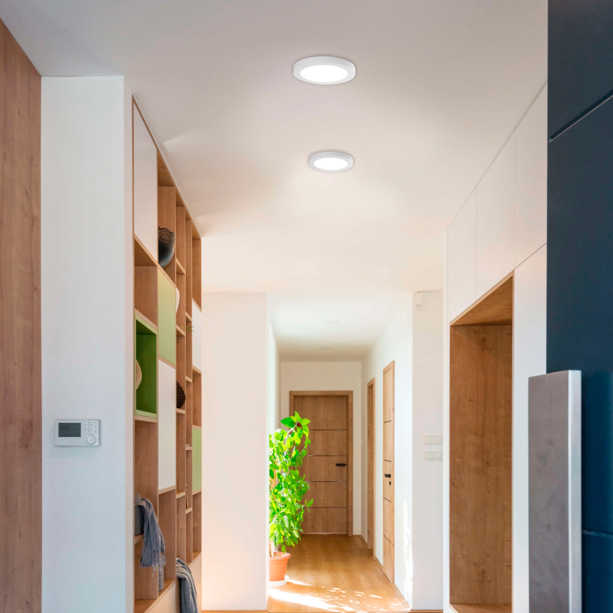 näve LED Einbauleuchte »Komplex« LED-Modul 1 Stk. Kaltweiß | Neutralweiß | Warmweiß auch Aufbau, CCT, Lichtfarbe über Geräteschalter einstellbar, rund