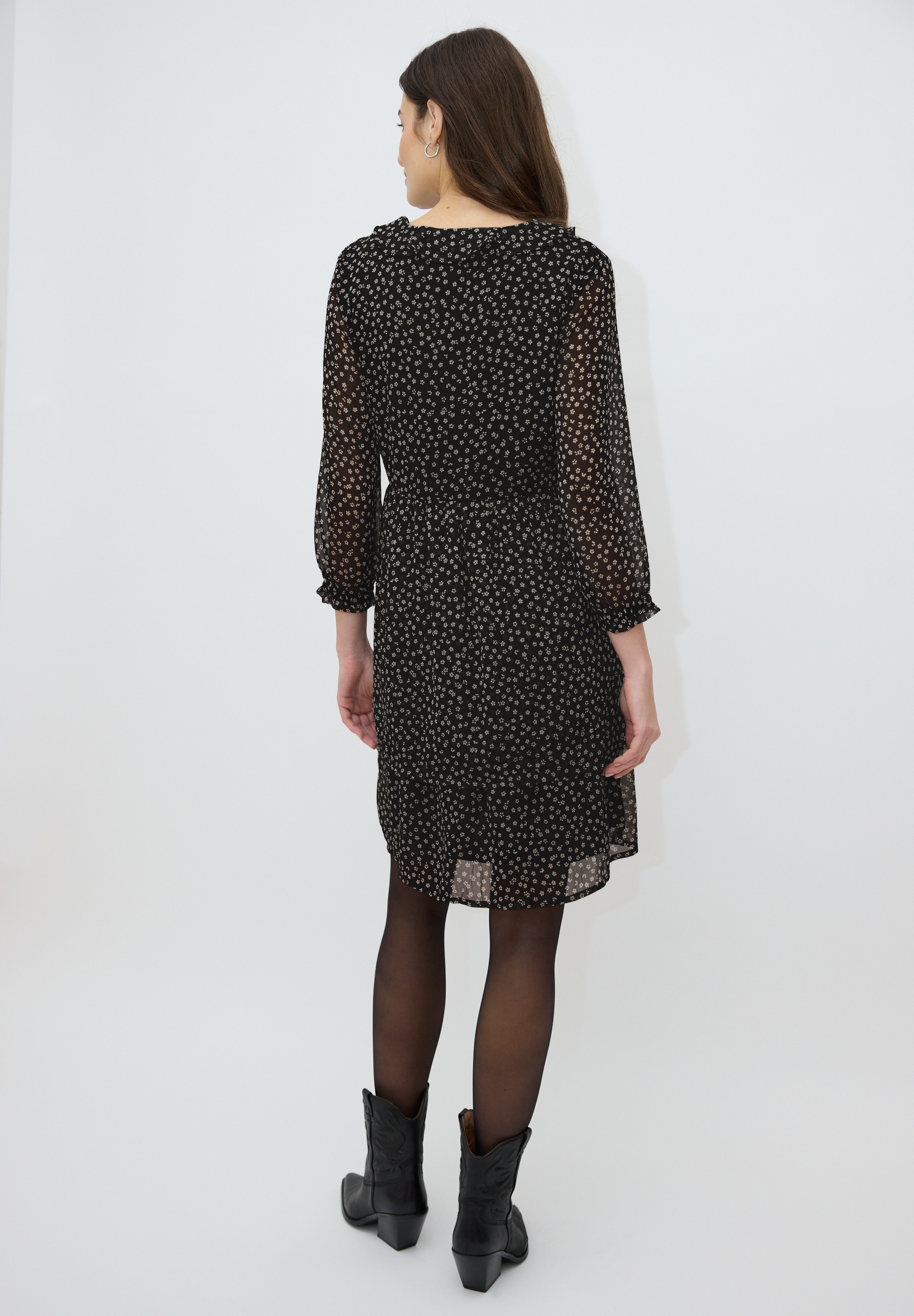 STREET ONE STUDIO Blusenkleid Ohne Taschen knielang