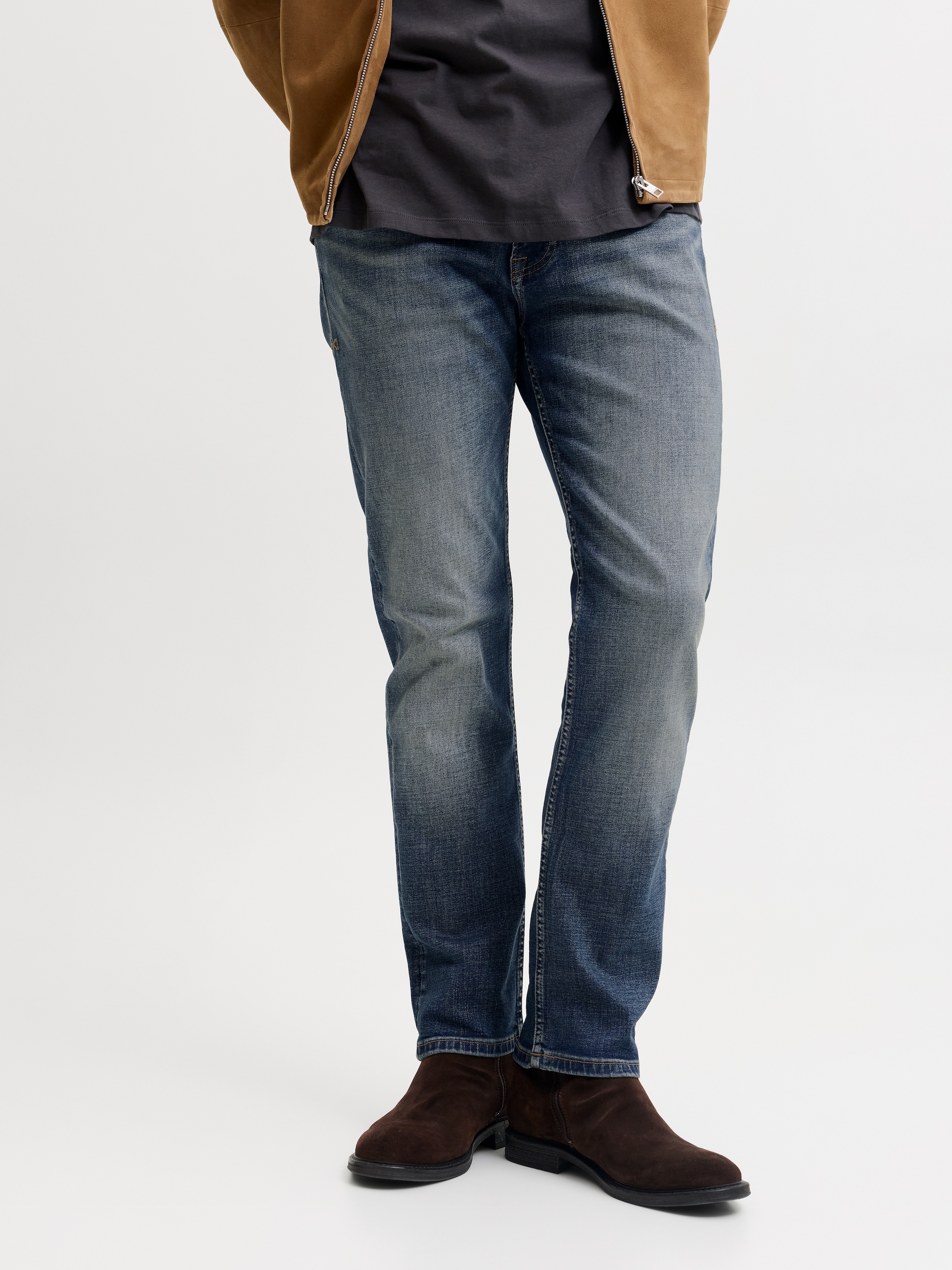 Jack & Jones Regular-fit-Jeans "JJICLARK JJVINTAGE NOOS" Baumwollmischung, regular fit