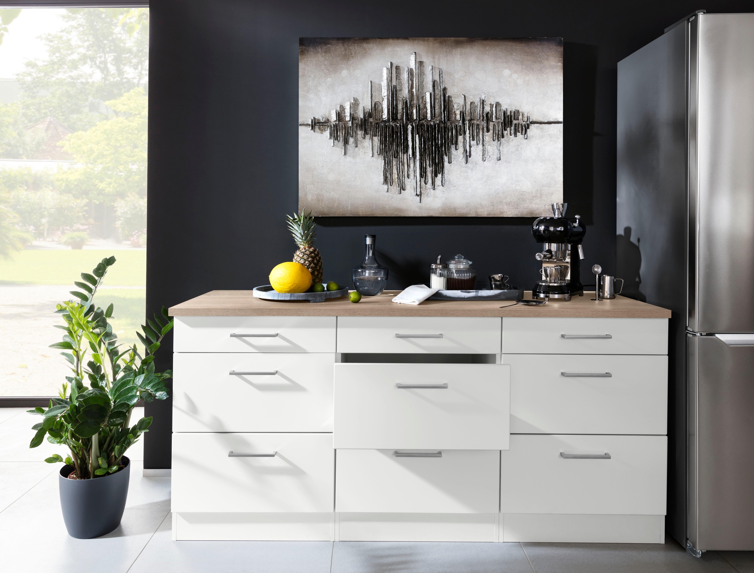 KOCHSTATION Unterschrank »KS-Visby«, Breite 180 cm