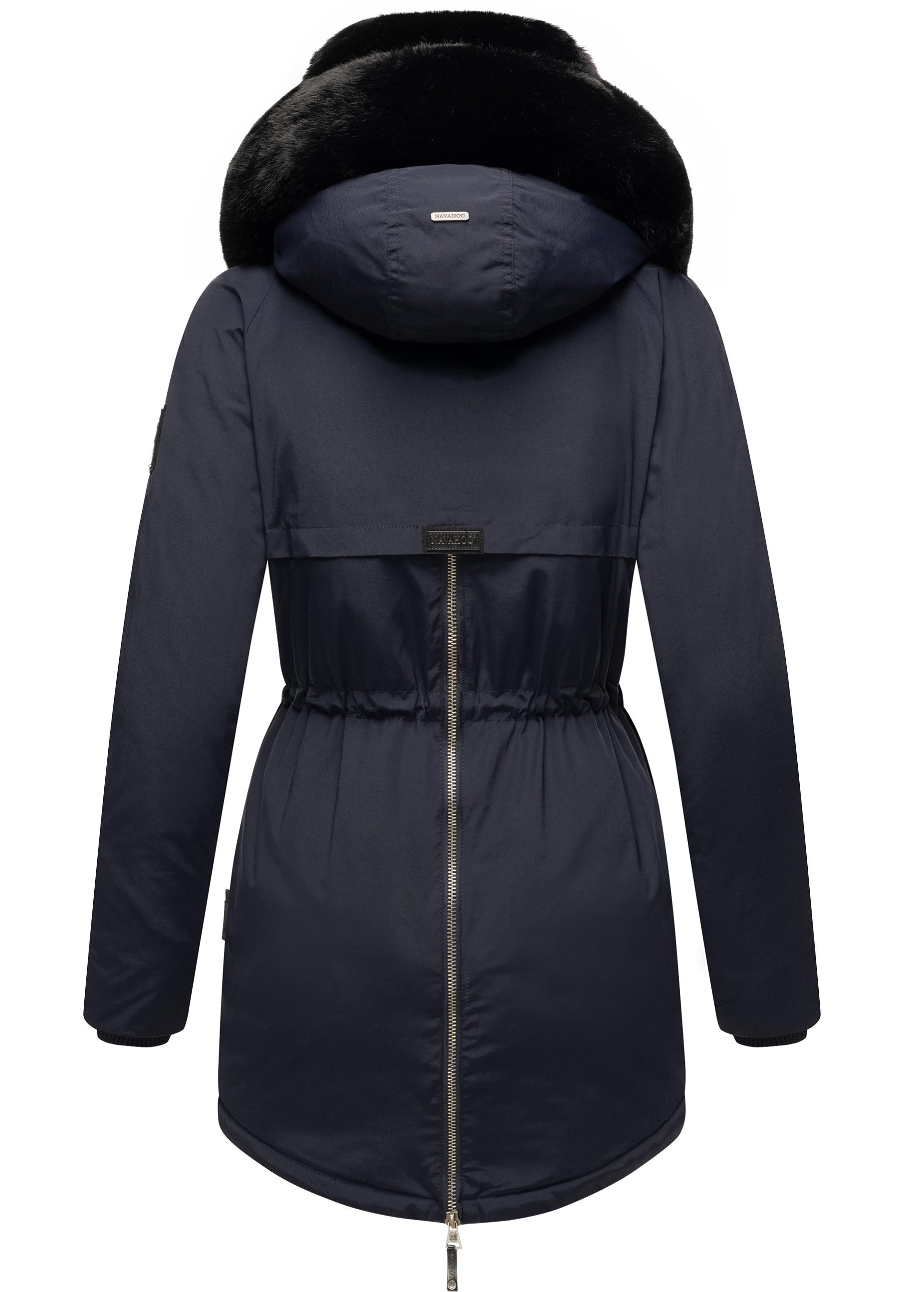 Navahoo Wintermantel »Sweety Deluxe«, modischer Winterparka mit großer doppelter Kapuze
