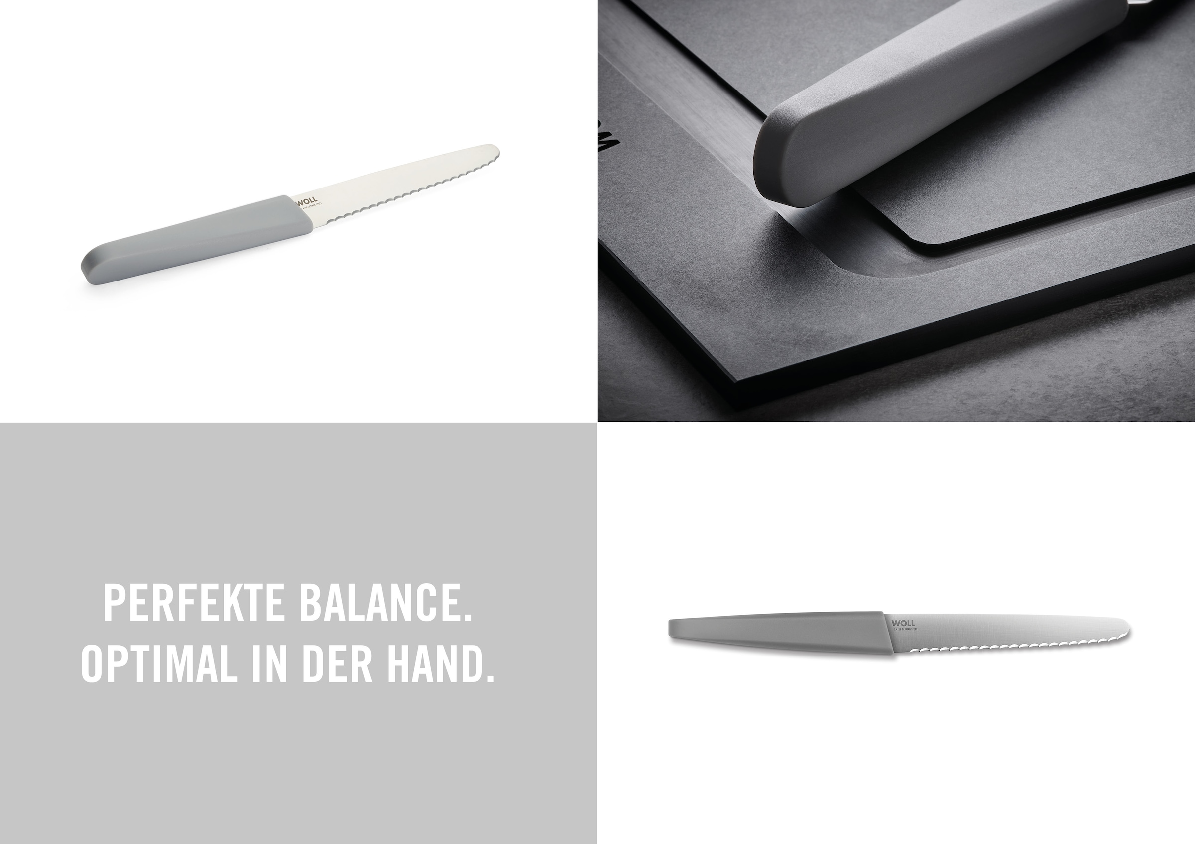 WOLL Brotzeitmesser »Cutting Edge« aus deutschem Edelstahl gemäß DIN 1.4116