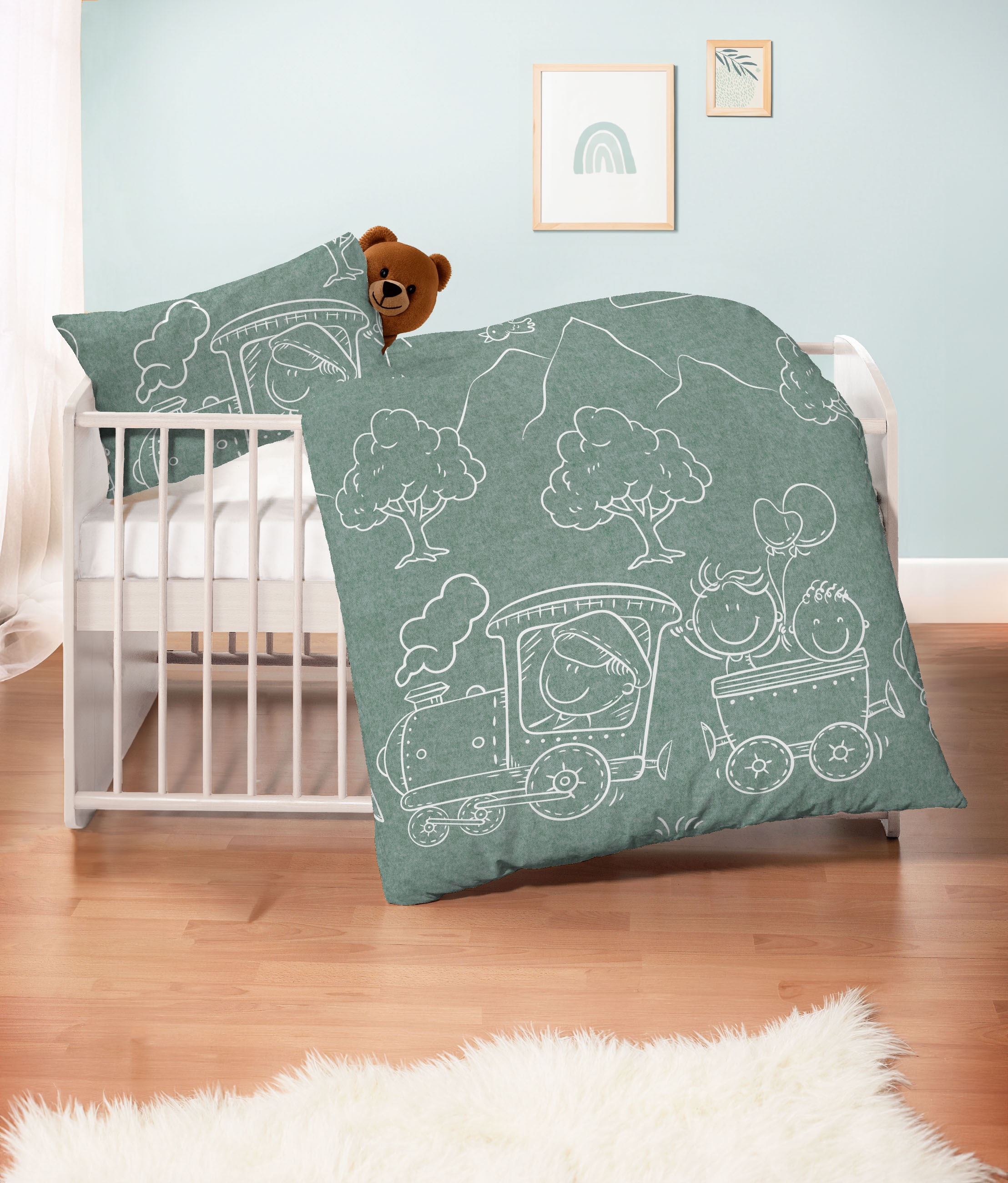 Biberna Kinderbettwäsche "0840521" 2 Stk. tlg. kuschelig warm, samtweich, M günstig online kaufen