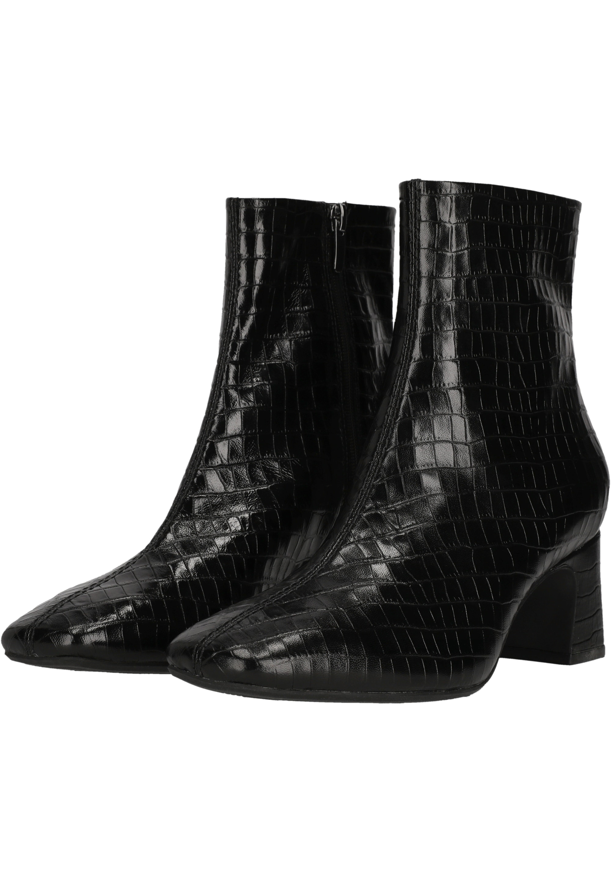 Clarks Stiefelette »Fernie Zip«  mit Reptilien-Optik