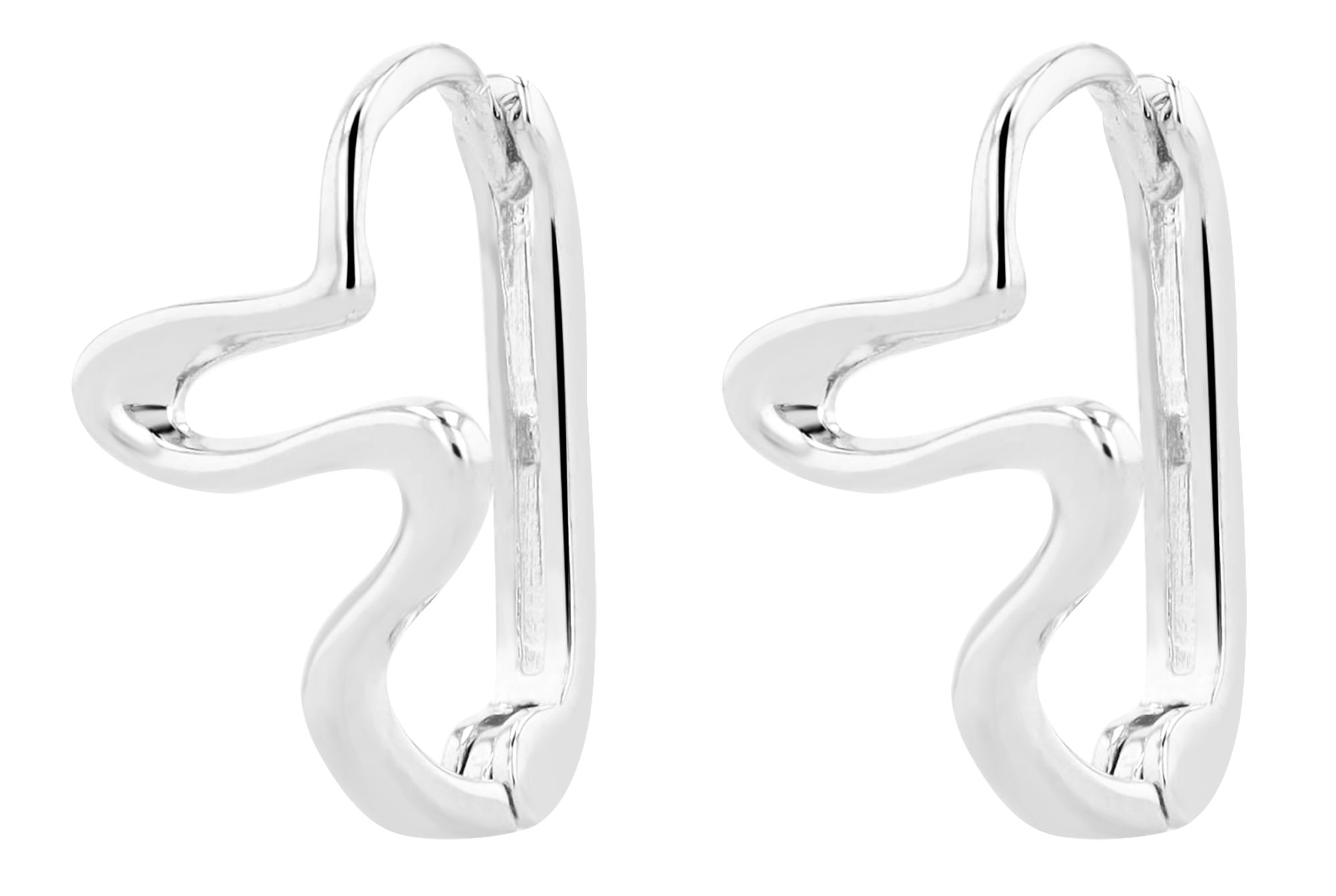 Adelia´s Klappcreolen "Ohrringe – Klappcreole aus 925 Silber" Ideal zum Verschenken – schlicht und stilvoll