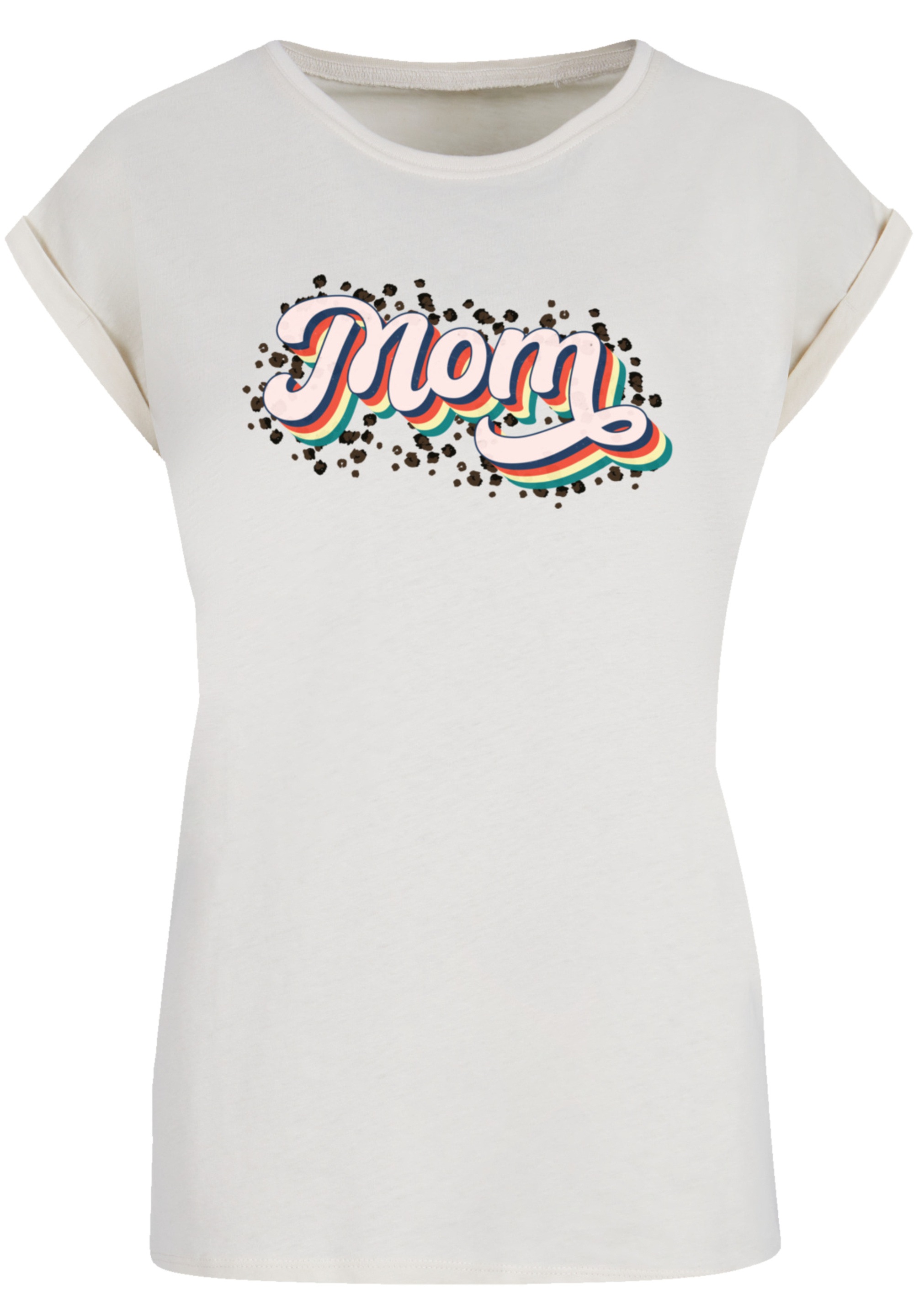 F4NT4STIC T-Shirt »Muttertag Mama Schriftzug Regenbogen«, Premium Qualität