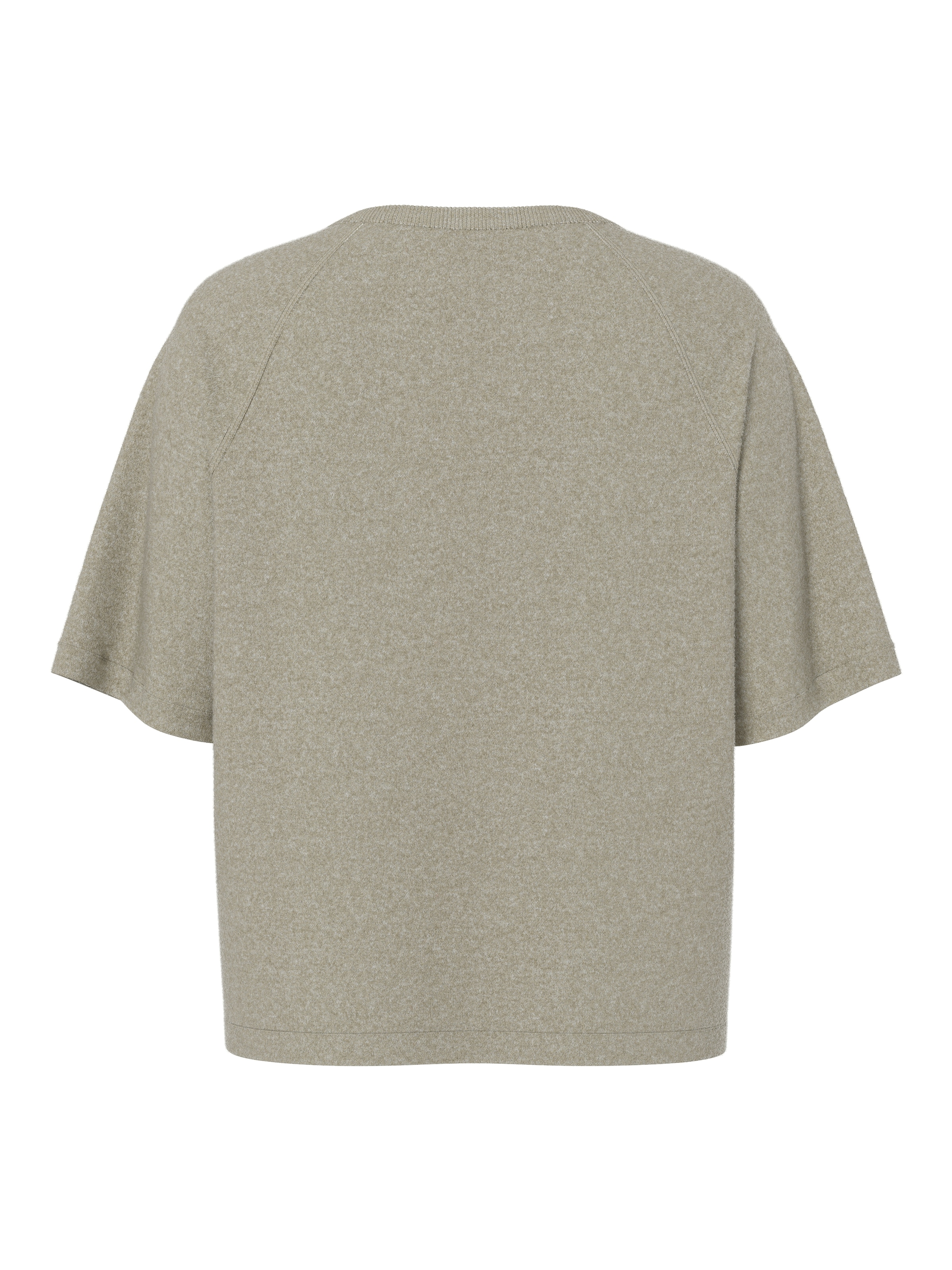 pieces Kurzarmpullover »PCBREE SS O-NECK KNIT NOOS BC« Materialmix, regular fit