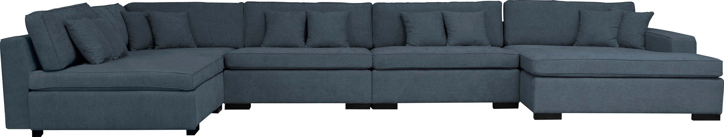 Home affaire Wohnlandschaft "Skara U-Form", Lounge-Sofa mit Federkernpolste günstig online kaufen