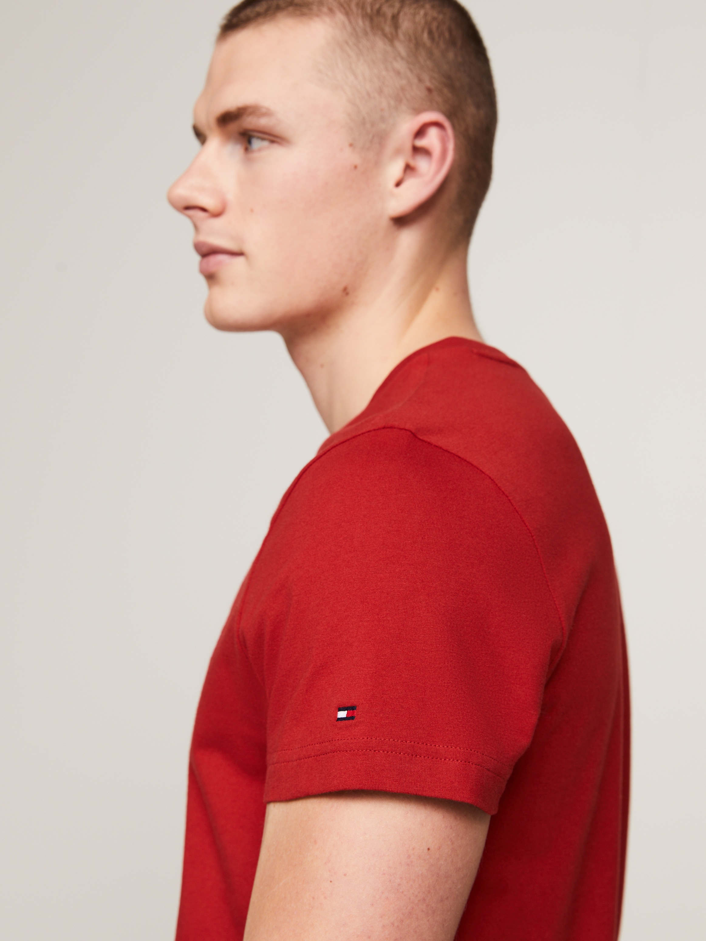 Tommy Hilfiger T-Shirt »TOMMY LOGO TEE«, aus reiner, nachhaltiger Baumwolle